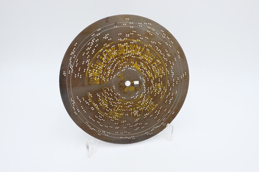 7707 Symphonion Lochplatte Spieluhr Spieldose IM REICHE DER INDRA P.LINKE Ø 19,5 - Antikhandel-Stuttgart