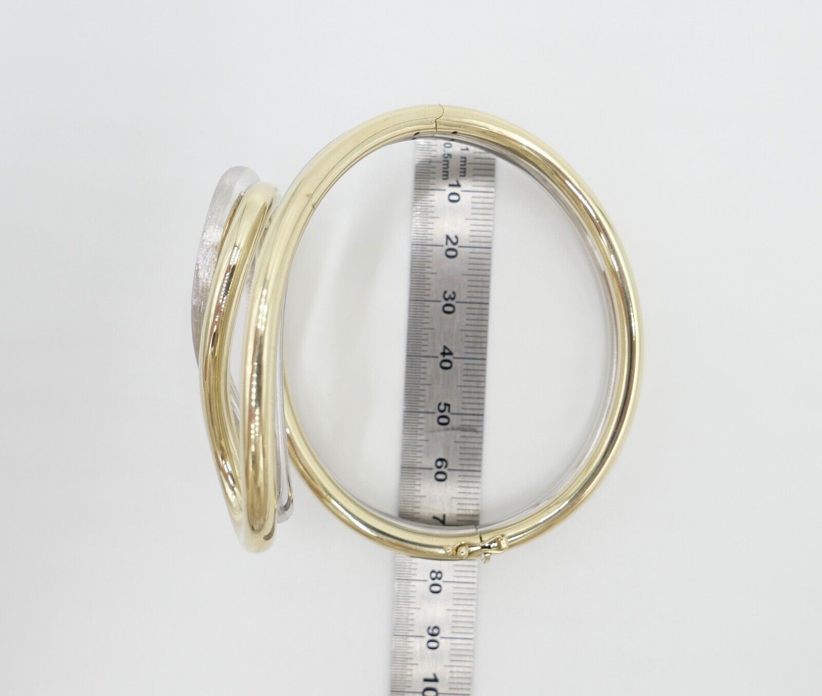 70er Jahre Kollmar & Jourdan Pforzheim Armband Armspange Gold Bicolor 585 / 14K - Antikhandel-Stuttgart