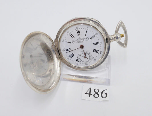Georges FAVRE JACOT Locle SAVONETTE Taschenuhr Silber 875 - Antikhandel-Stuttgart