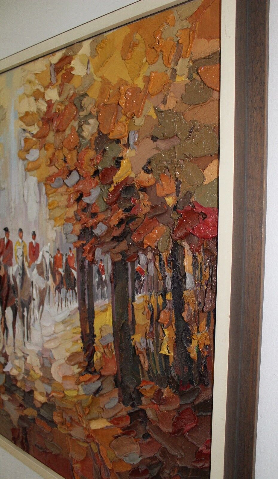 Balcke Arwed 1978 Berlin " Motiv Reiter " 80x70cm Spachtel / Technik Gemälde - Antikhandel-Stuttgart