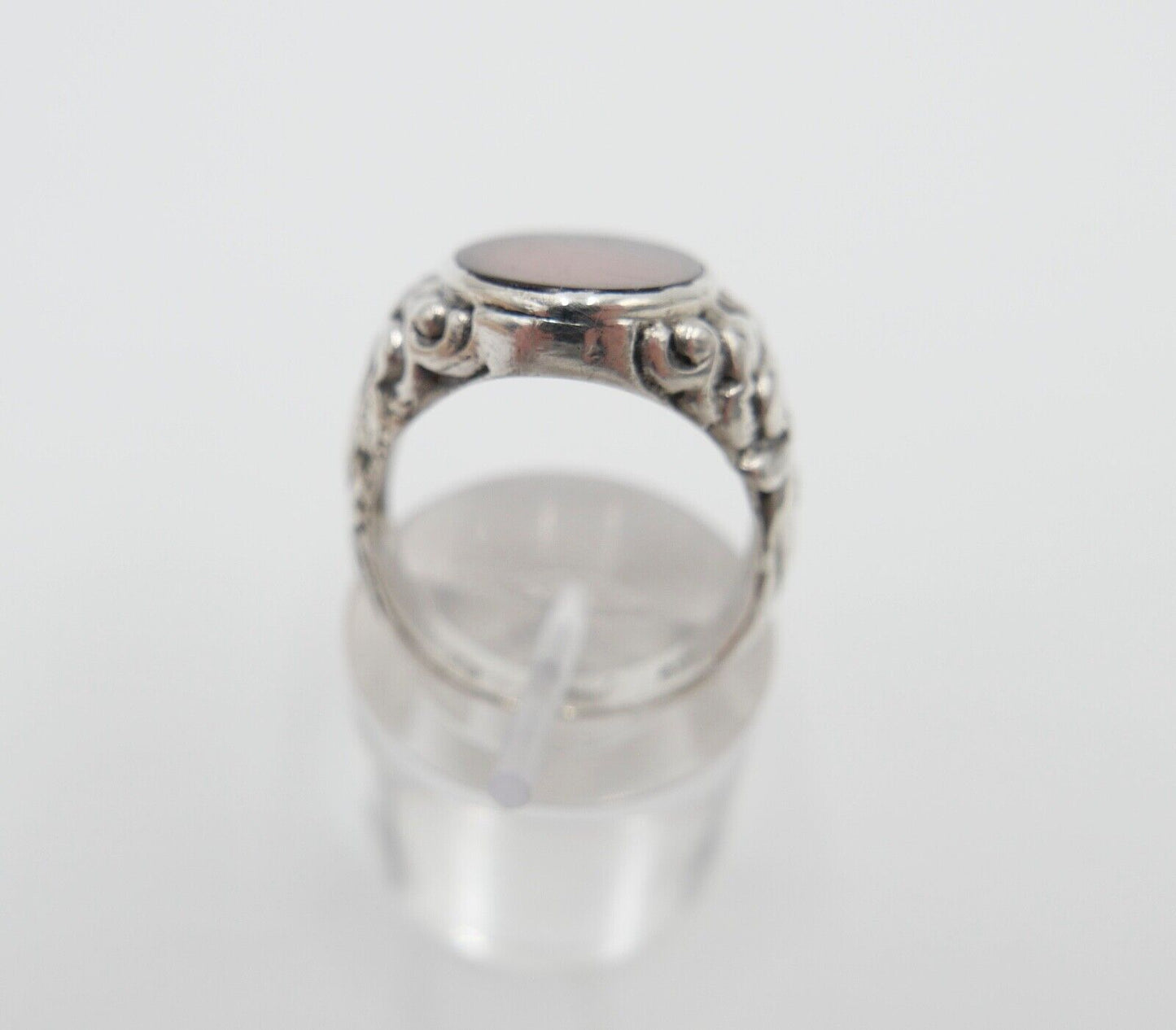 Jugendstil Siegelring Herrenring Ring 835 Silber Gr. 59 mit Karneol - Antikhandel-Stuttgart