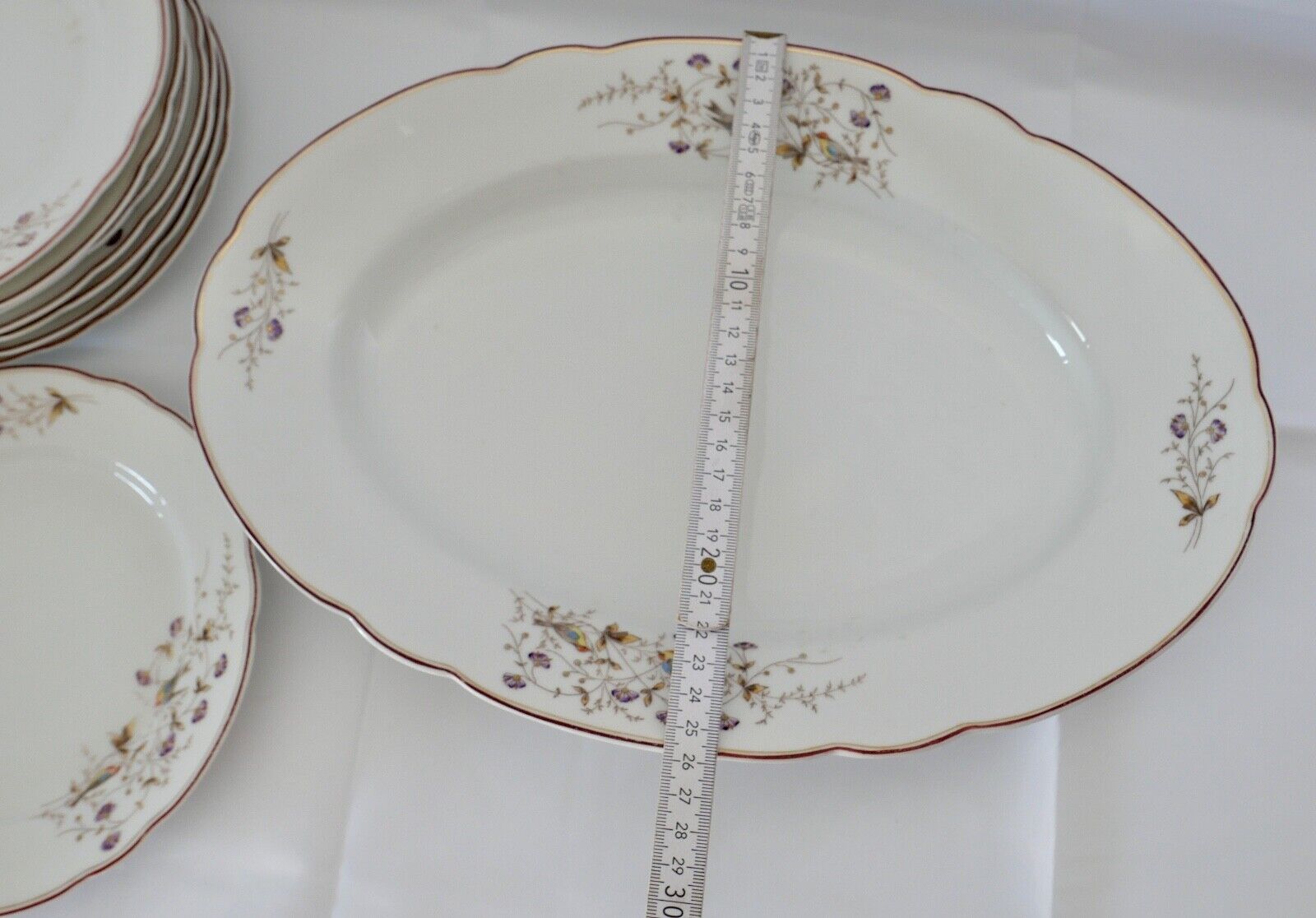 Antikes Jugendstil Friedrich Kaestner Kästner Porzellan 1884-1932 VEILCHEN - Antikhandel-Stuttgart