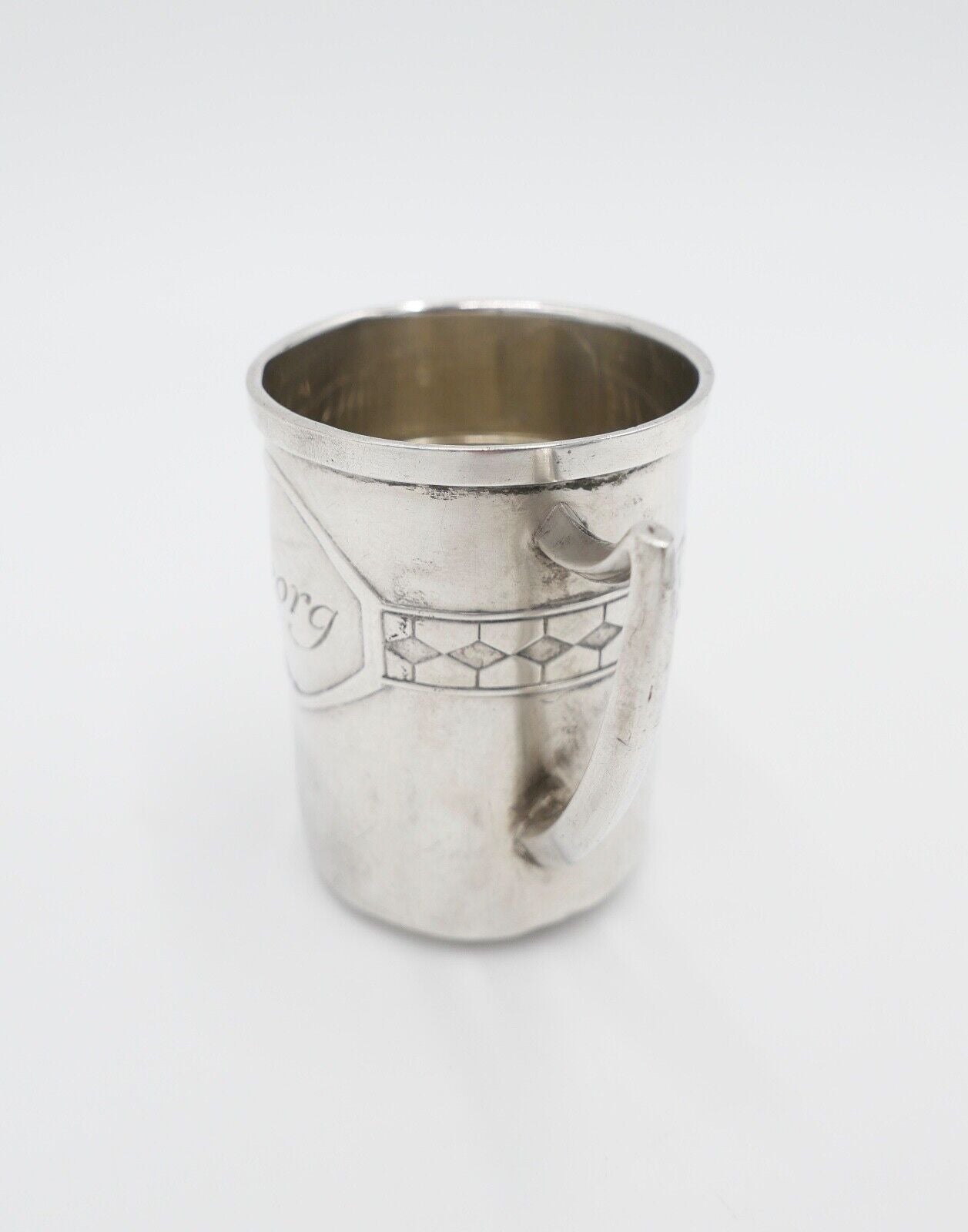 Art Deco 30er / 40er Jahre Becher 800 Silber Lutz & Weiß Pforzheim - Antikhandel-Stuttgart