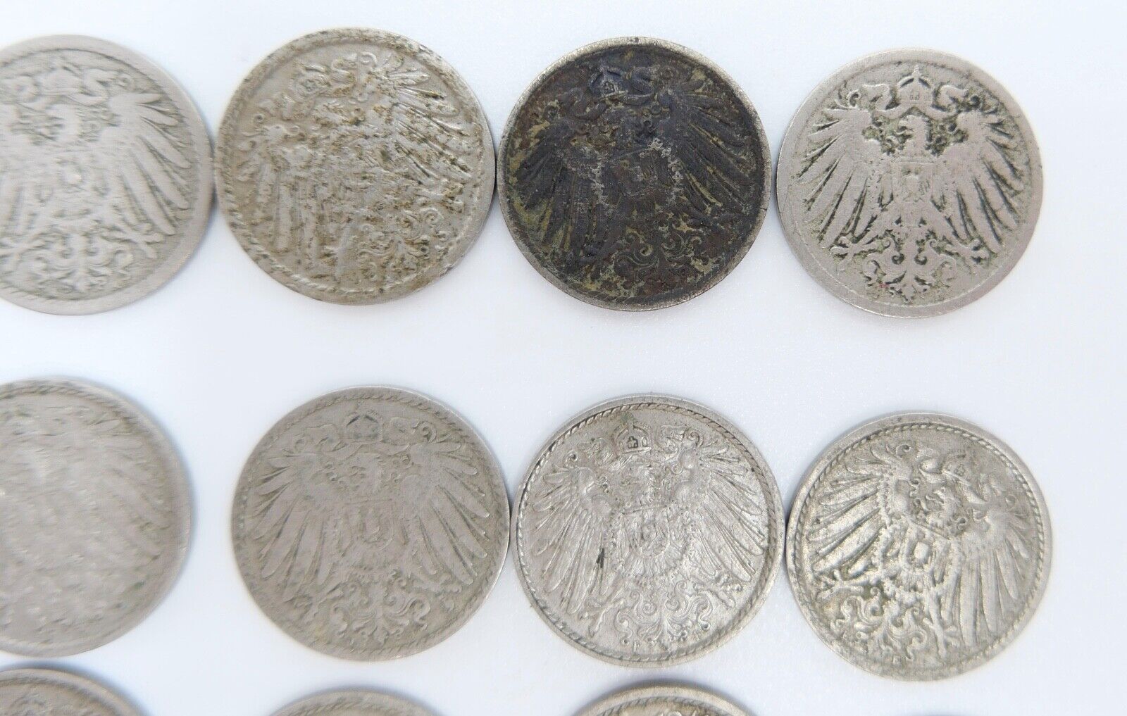 19x 5 Pfennig Kaiserreich 1894-1912 Jäger J. 12 s - vz schön - vorzüglich - Antikhandel-Stuttgart
