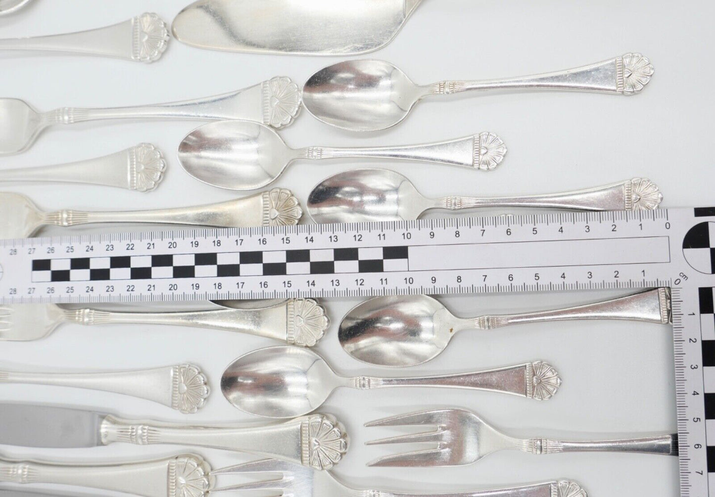 36 Tlg 100 FÜRST FÜROSIL 18/8 Besteck Set Gabel Löffel Messer 100er versilbert - Antikhandel-Stuttgart