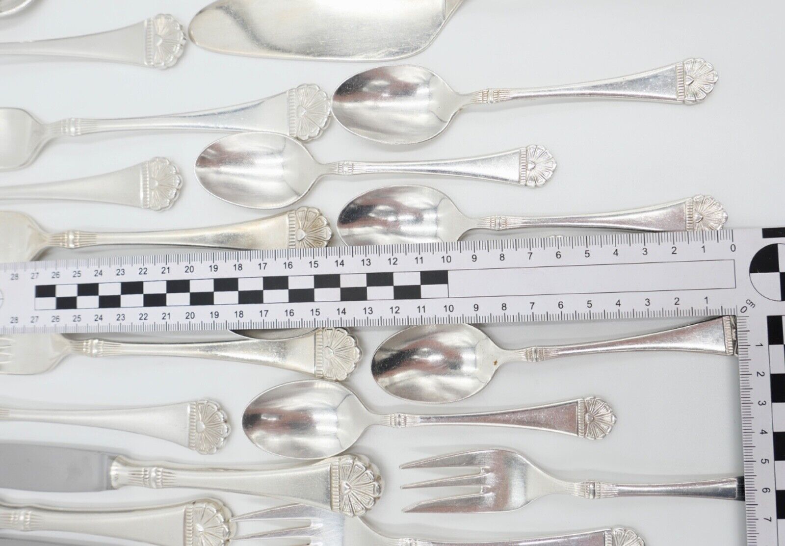 36 Tlg 100 FÜRST FÜROSIL 18/8 Besteck Set Gabel Löffel Messer 100er versilbert - Antikhandel-Stuttgart