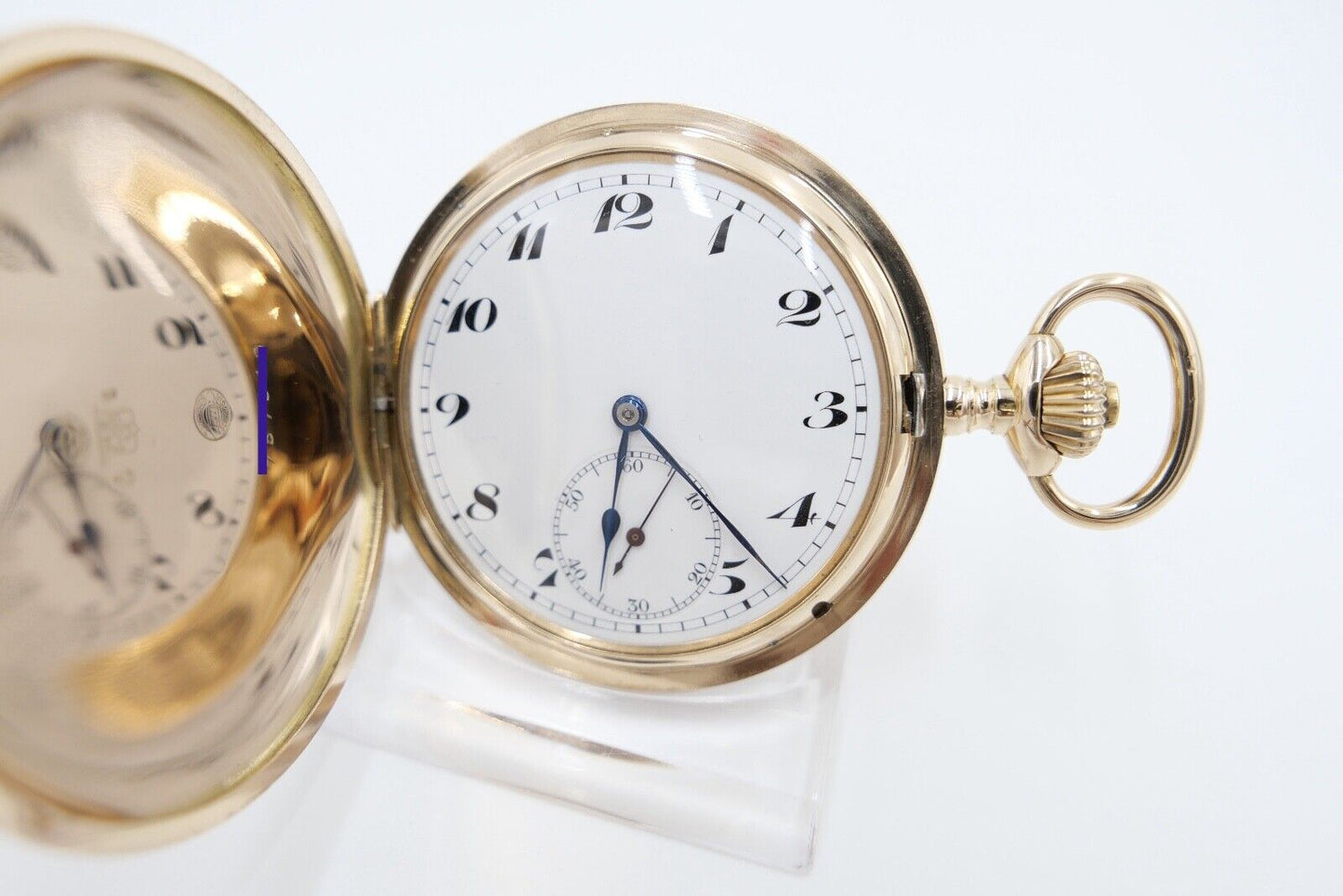 IWC Savonette Taschenuhr 585 / 14K GOLD 51mm 1916-1920 Cal.53 H6 Probus Scafusia - Antikhandel-Stuttgart