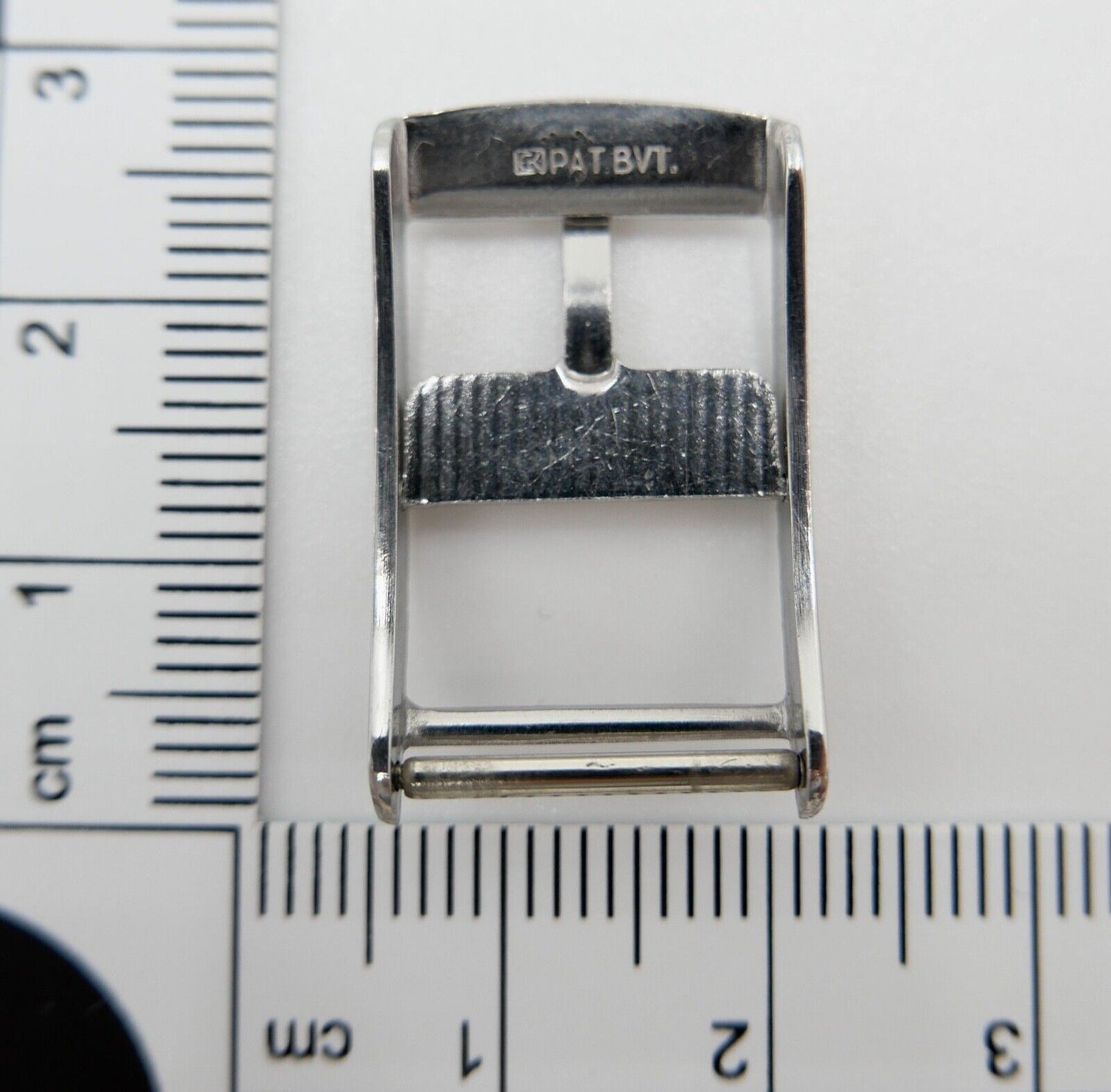 ORIGINAL alte OMEGA Dornschließe EDELSTAHL Armbanduhr 14mm CLASP BUCKLE PAT BVT - Antikhandel-Stuttgart