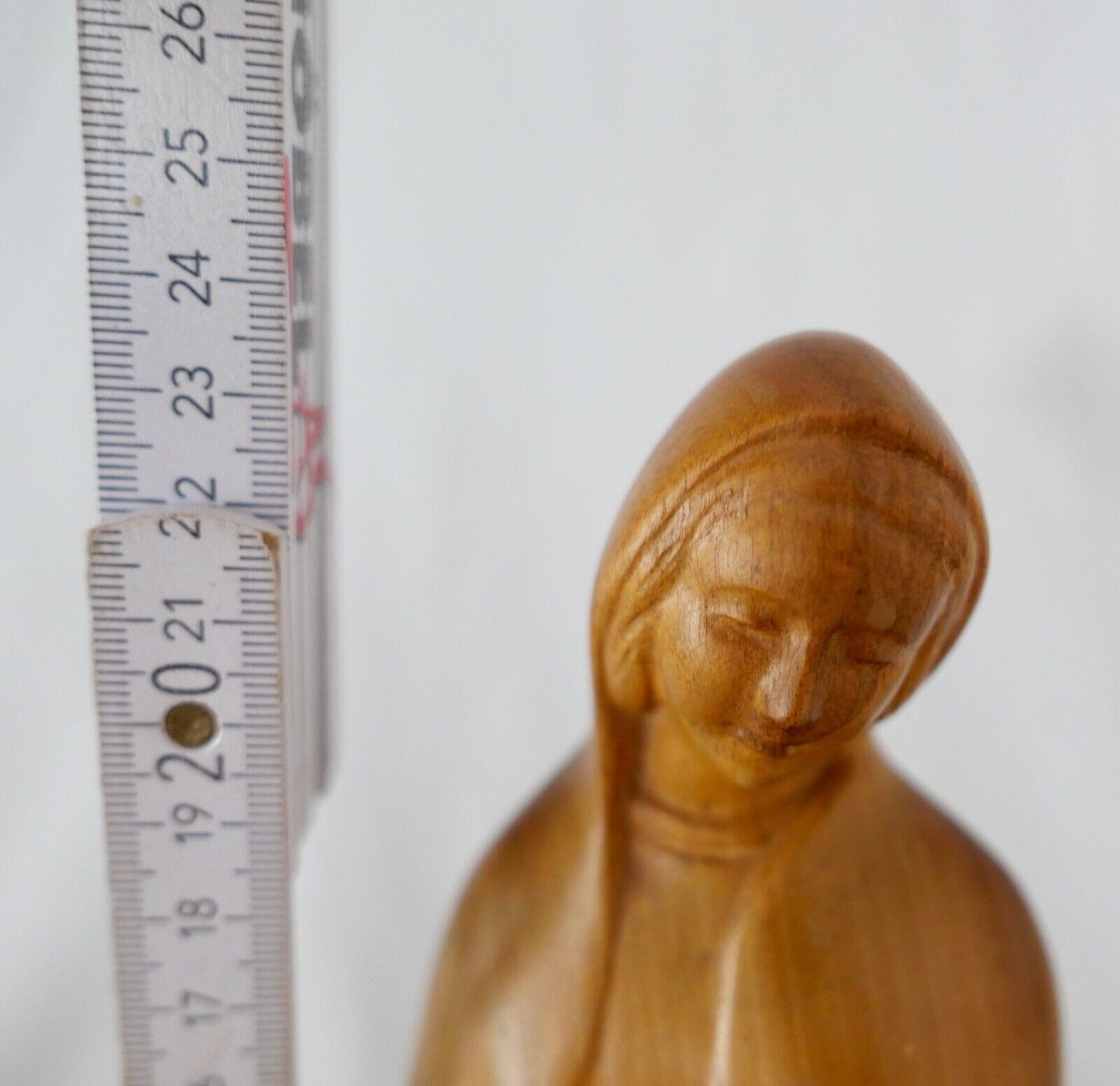 Alte Holzfigur Skulptur EMIL JUNGBLUT 1888-1955 Signiert EJ Religiös " MARIA " - Antikhandel-Stuttgart