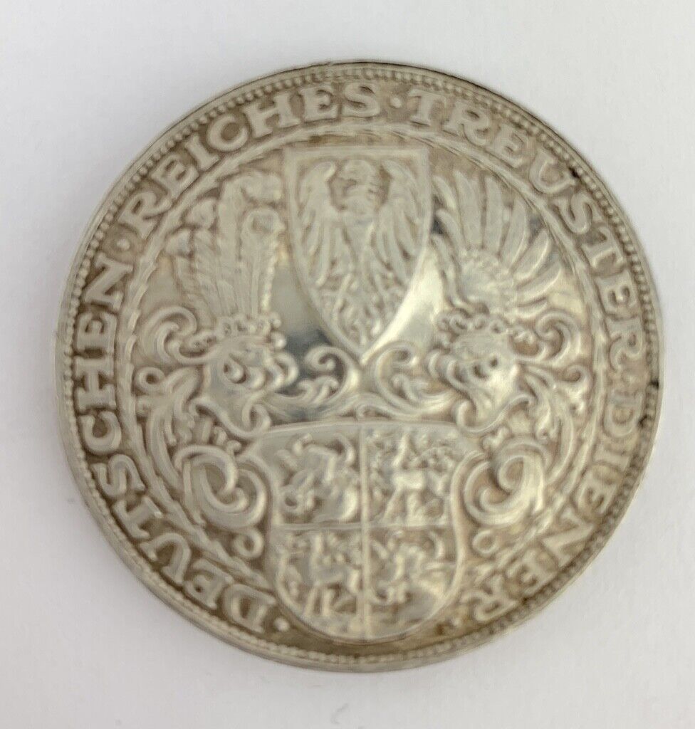 Reichspräsident Paul von Hindenburg Heraldik Wappen Silber Medaille 1847 1927 D - Antikhandel-Stuttgart