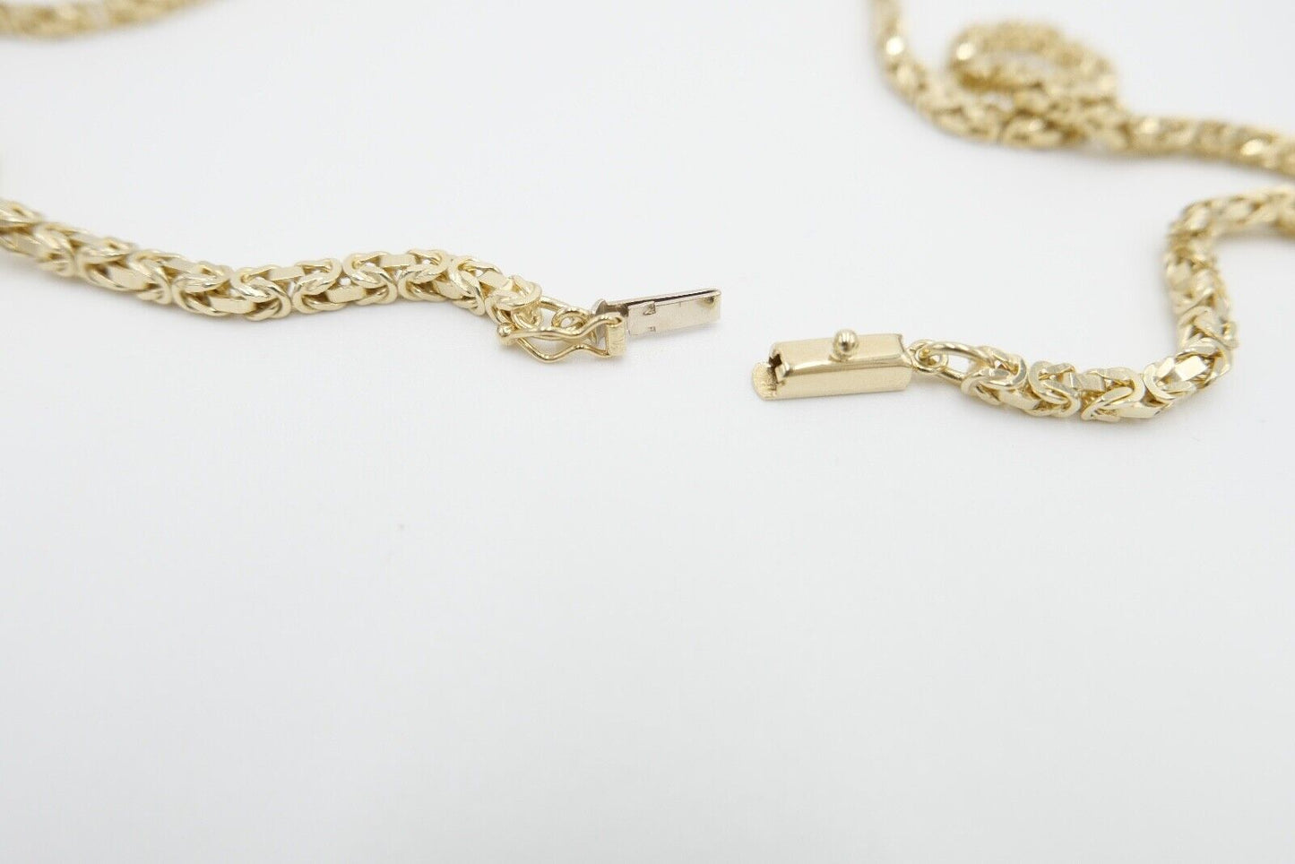 80er Jahre dicke Königskette Gold 585 / 14K Kastenschloss Brav Unoaerre - Antikhandel-Stuttgart