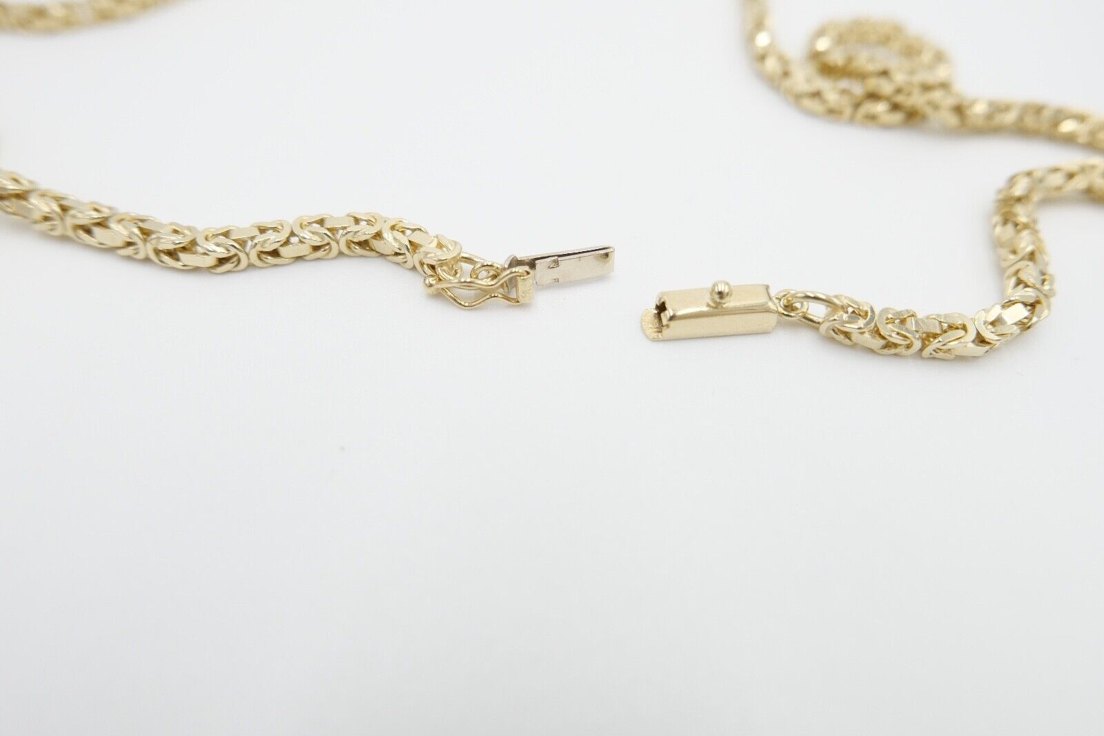 80er Jahre dicke Königskette Gold 585 / 14K Kastenschloss Brav Unoaerre - Antikhandel-Stuttgart