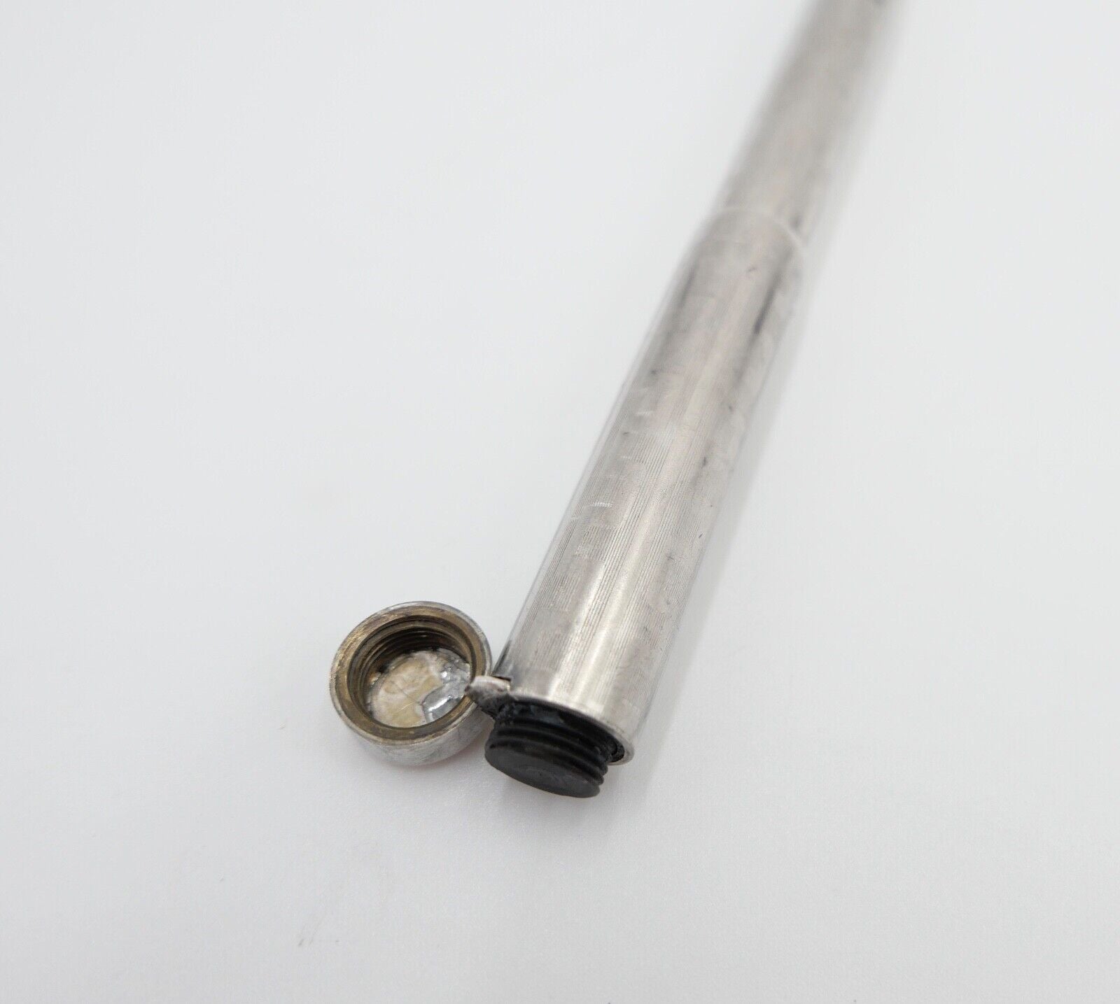 alter Füllfederhalter Sammlerstück Silber EDACOTO Frankreich 585/14 Ct Goldfeder - Antikhandel-Stuttgart