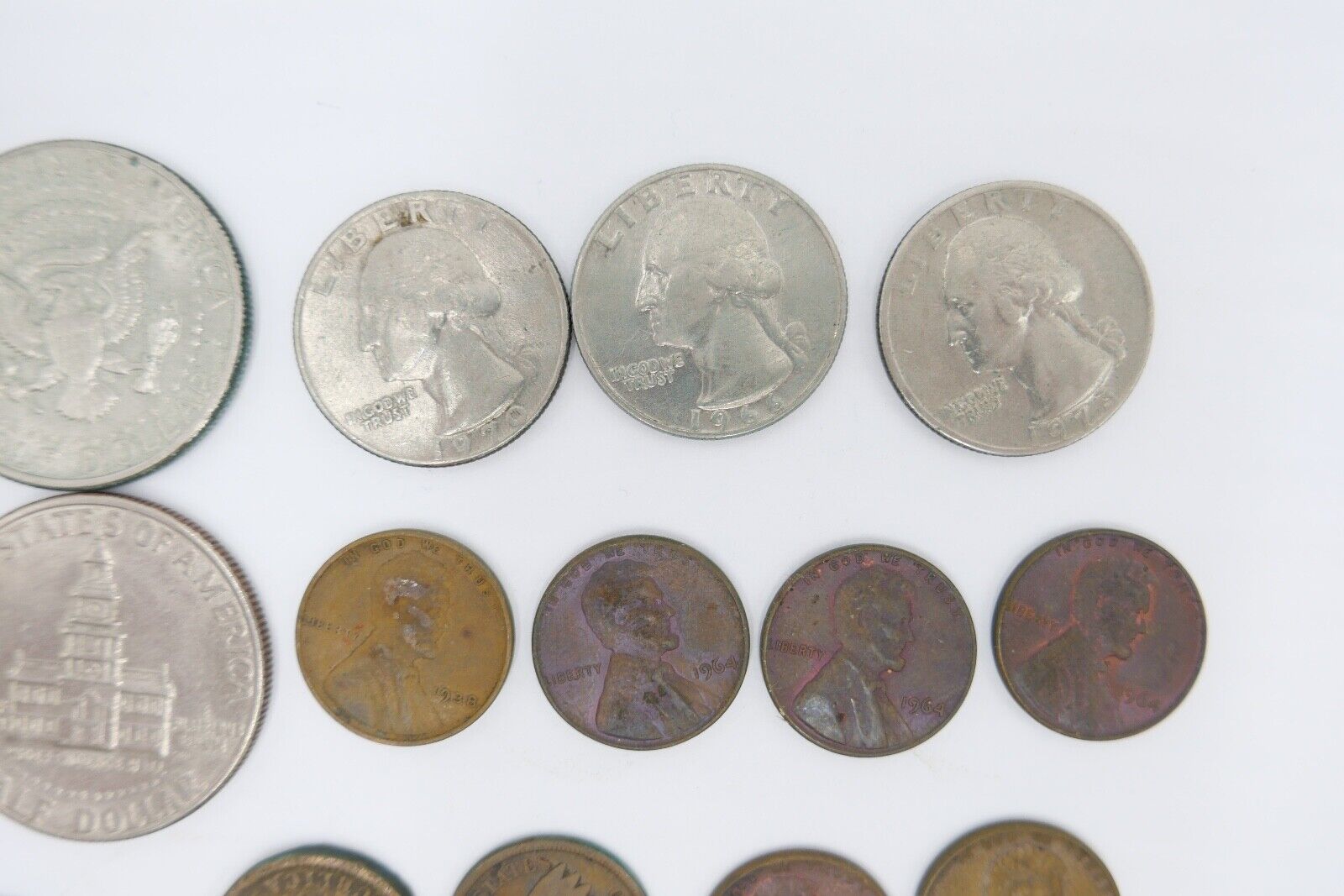 Posten LOT USA Dollar Cent Vereinigte Staaten Kennedy , Liberty etc SILBER - Antikhandel-Stuttgart