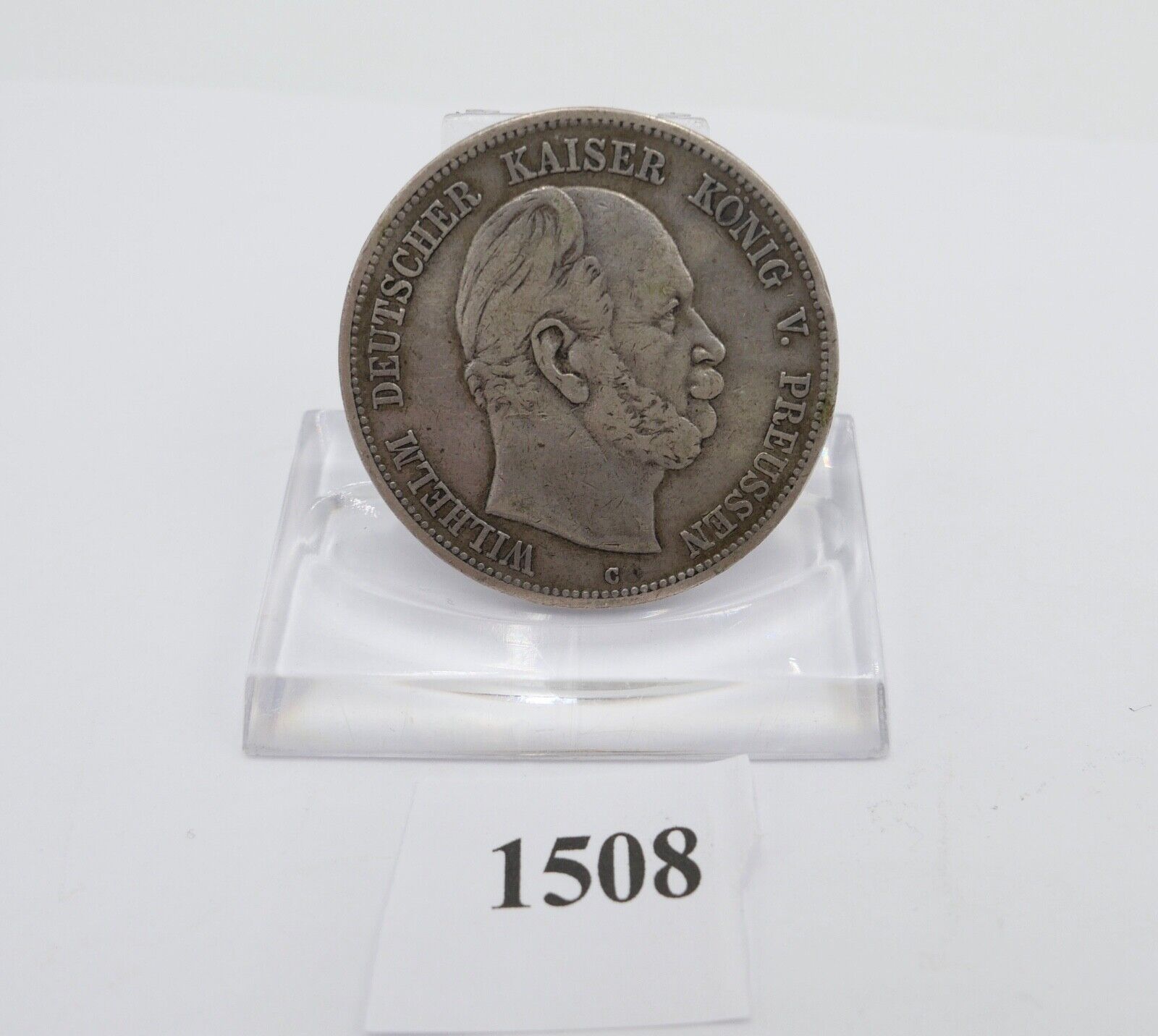 5 Mark 1876 C Jäger J.97 PREUSSEN WILHELM I. Silber 900 Dt. Kaiserreich - Antikhandel-Stuttgart