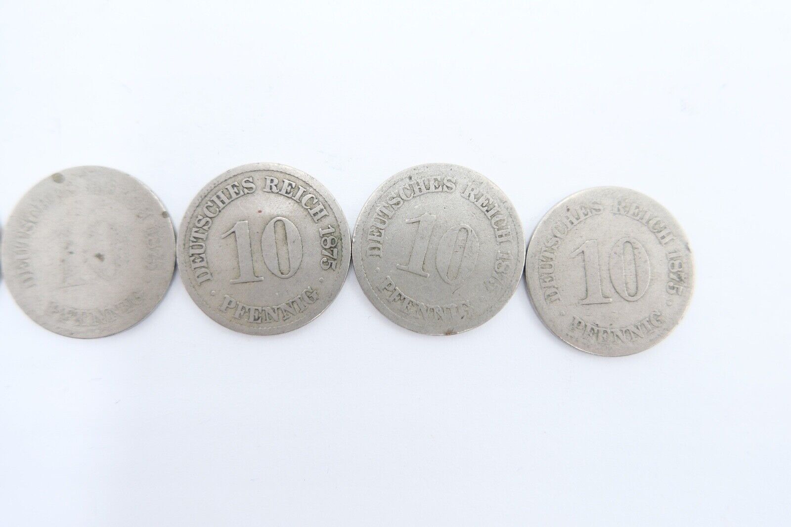 10x 10 Reichspfennig 1873 1875 1876 1888 Jäger J.4 s-ss - Antikhandel-Stuttgart