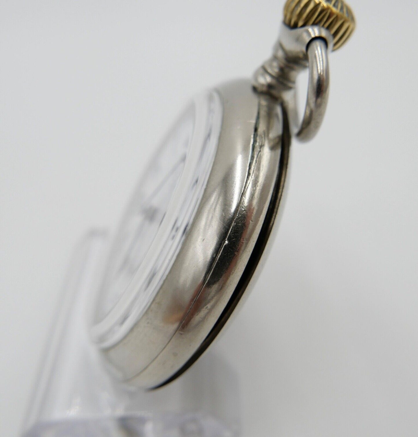 Alte Antike Taschenuhr Flügelrad Schweizer Kreuz Eisenbahn Ø 55mm Chronometer - Antikhandel-Stuttgart