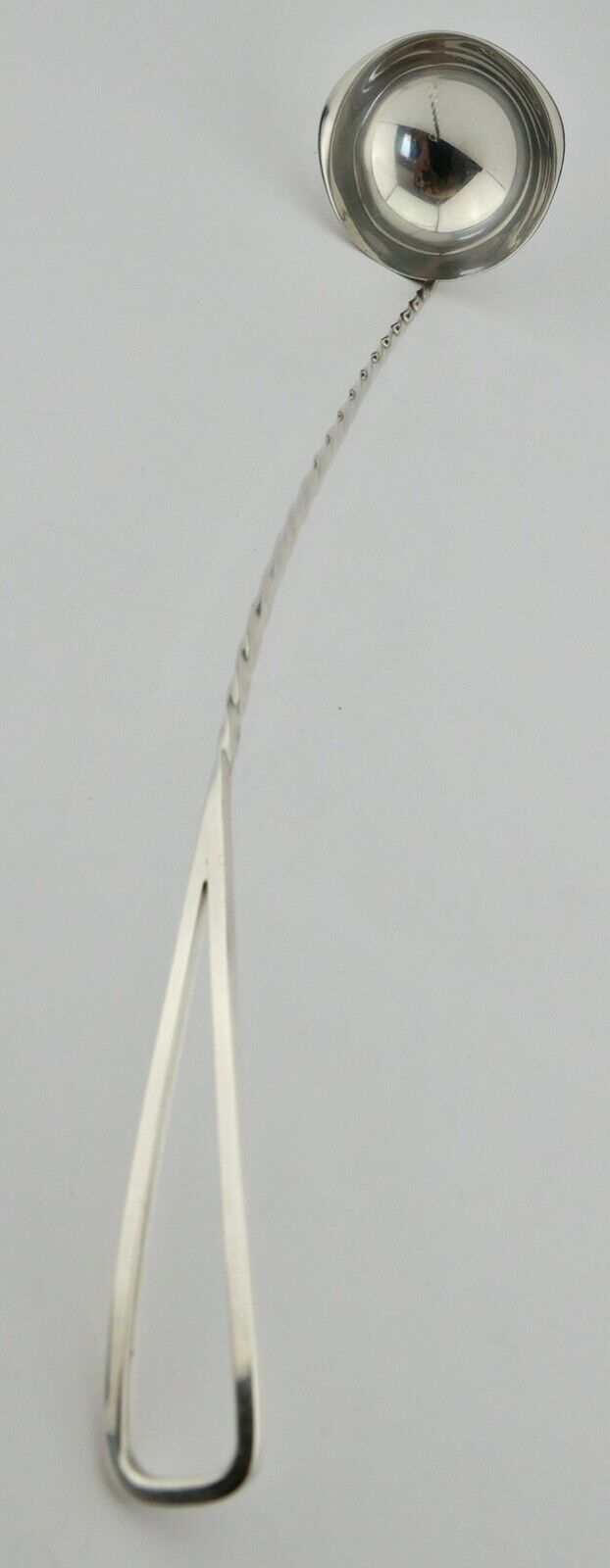 90er WMF Kelle Schöpfer Bowle versilbert langer gedrehter Stiel - Antikhandel-Stuttgart