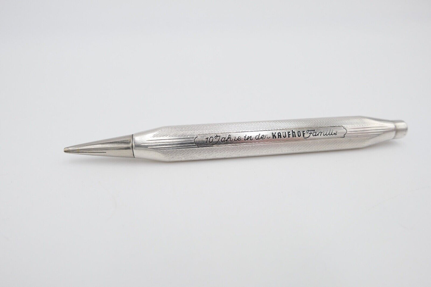 alter Bleistift Druckbleistift aus Silber 935 vintage KAUFHOF 10 Jahre Jubiläum - Antikhandel-Stuttgart