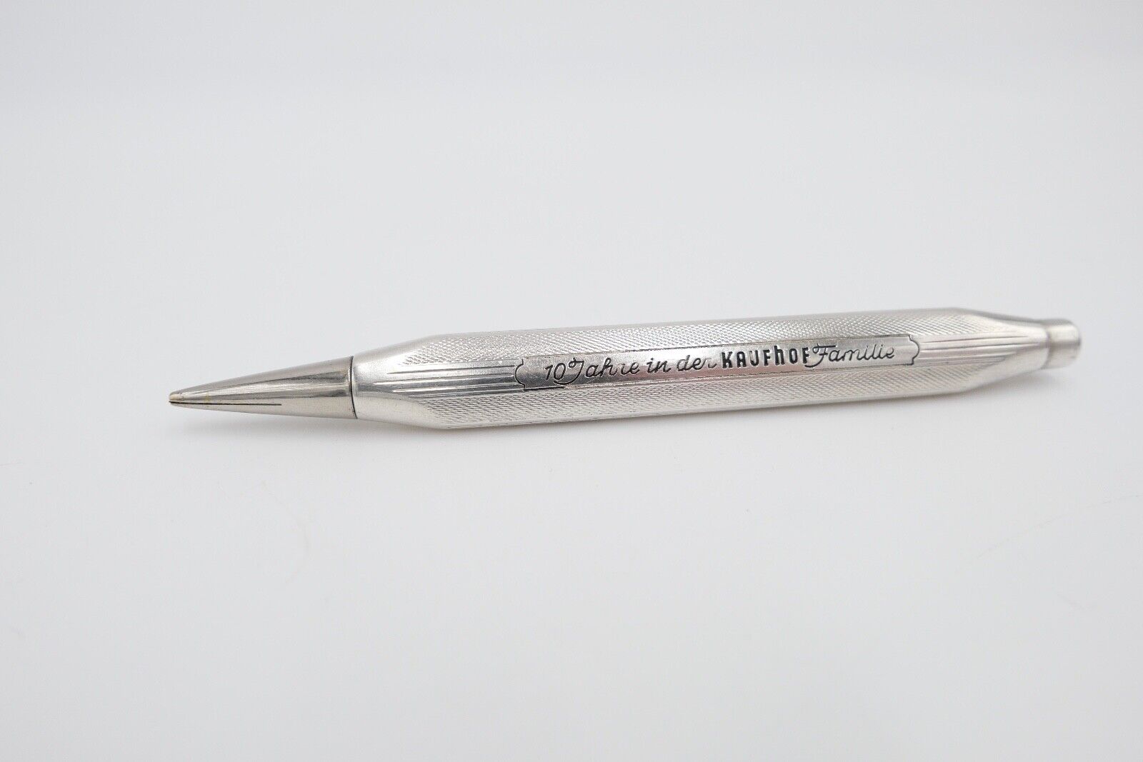 alter Bleistift Druckbleistift aus Silber 935 vintage KAUFHOF 10 Jahre Jubiläum - Antikhandel-Stuttgart