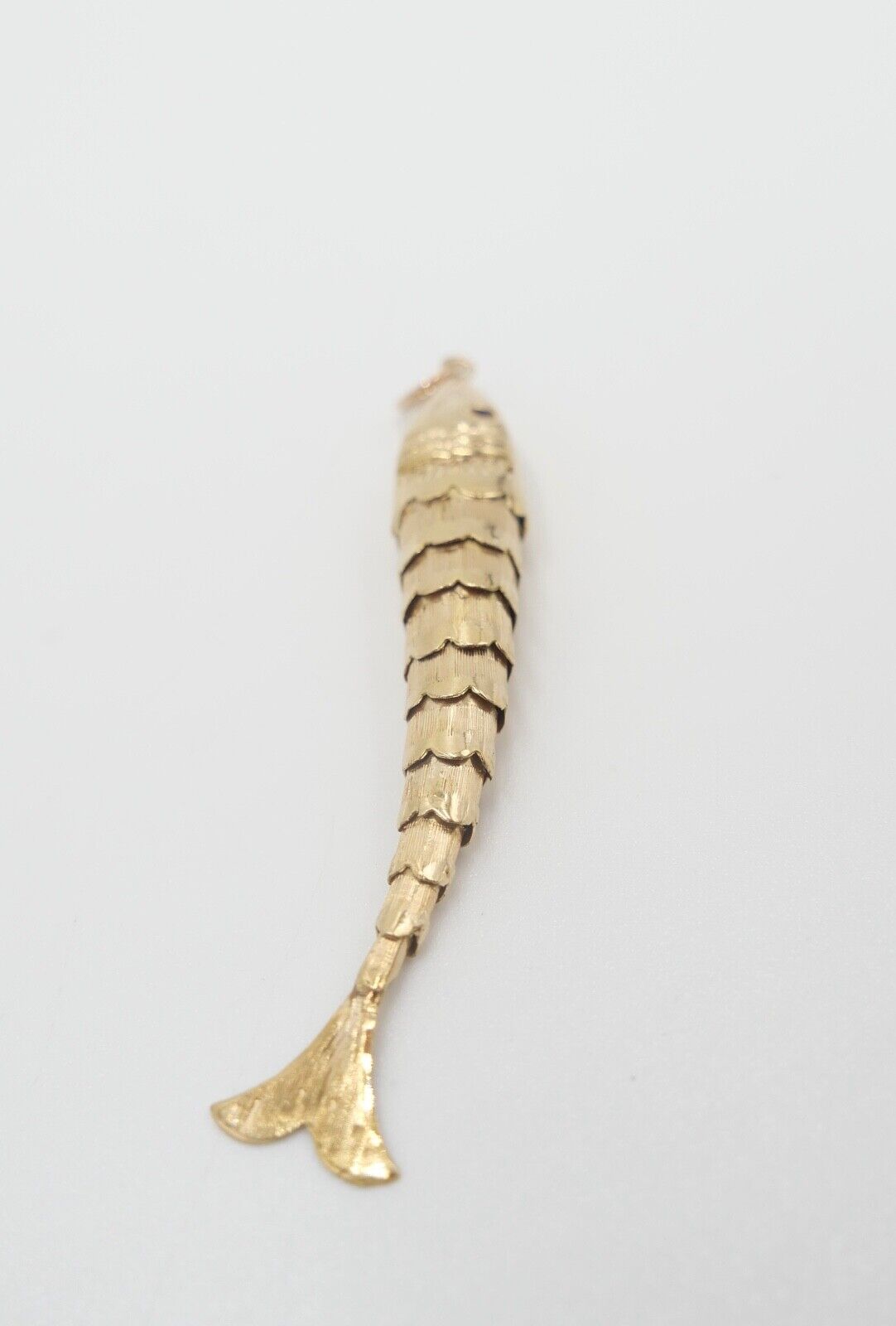 antik um 1938 beweglicher Fisch Anhänger Gold 800 Gelenkanhänger Portugal - Antikhandel-Stuttgart