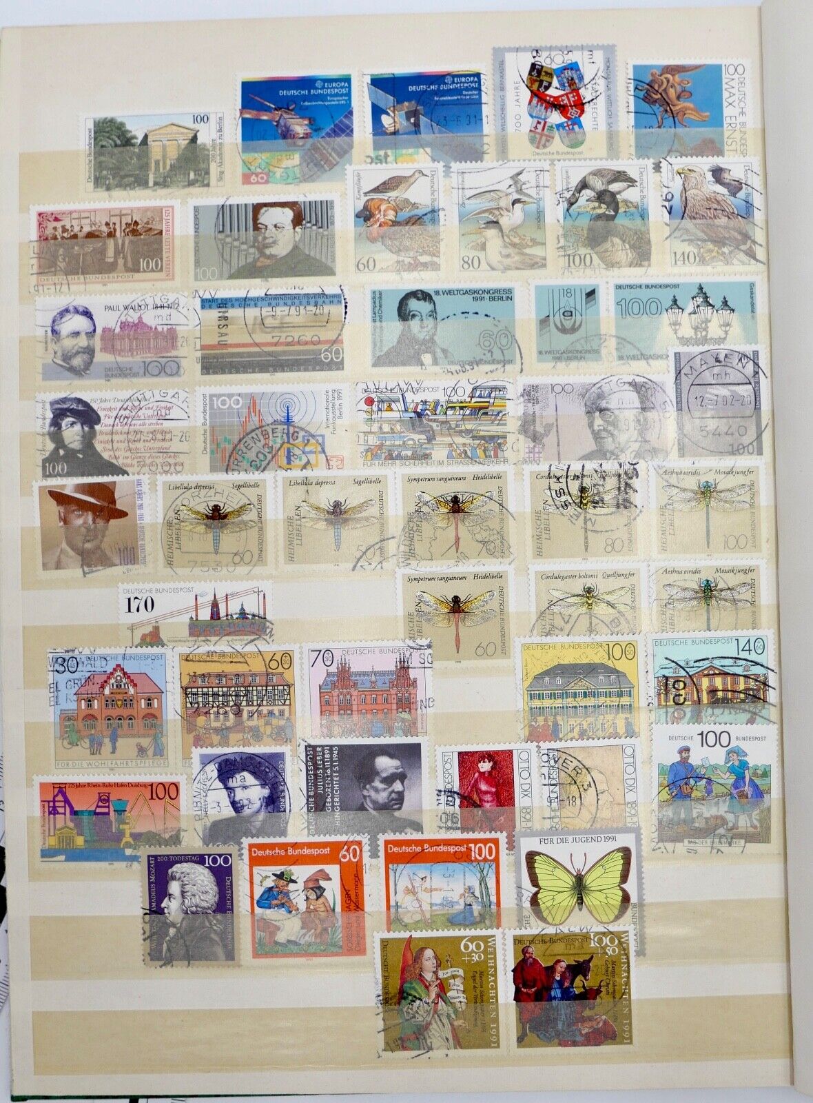 Briefmarken Album Sammlung German stamps 70 80 90 er usw. Jahre - Antikhandel-Stuttgart