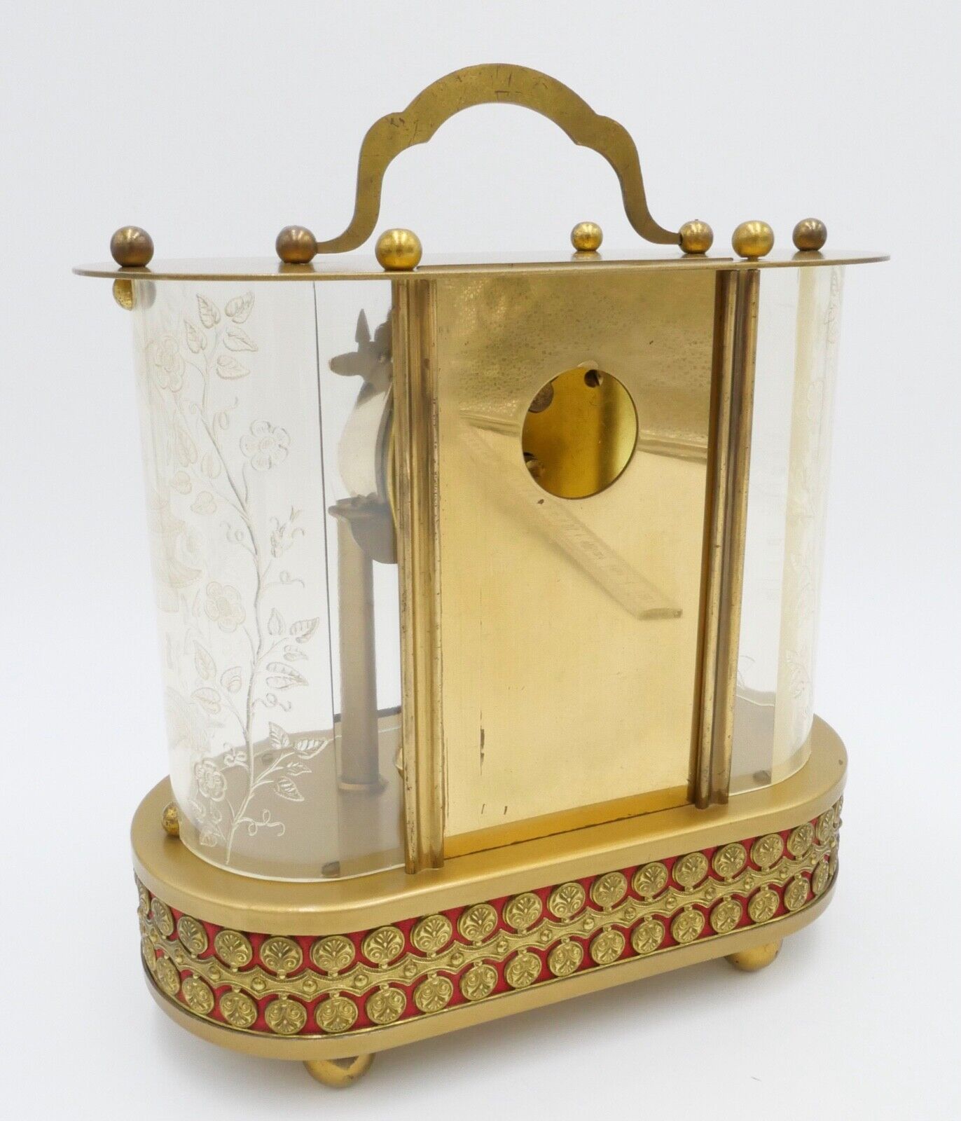 1950 SCHMID Spieluhr Jahresuhr 8 Tage Vintage Musik Kusswalzer Drehpendeluhr - Antikhandel-Stuttgart