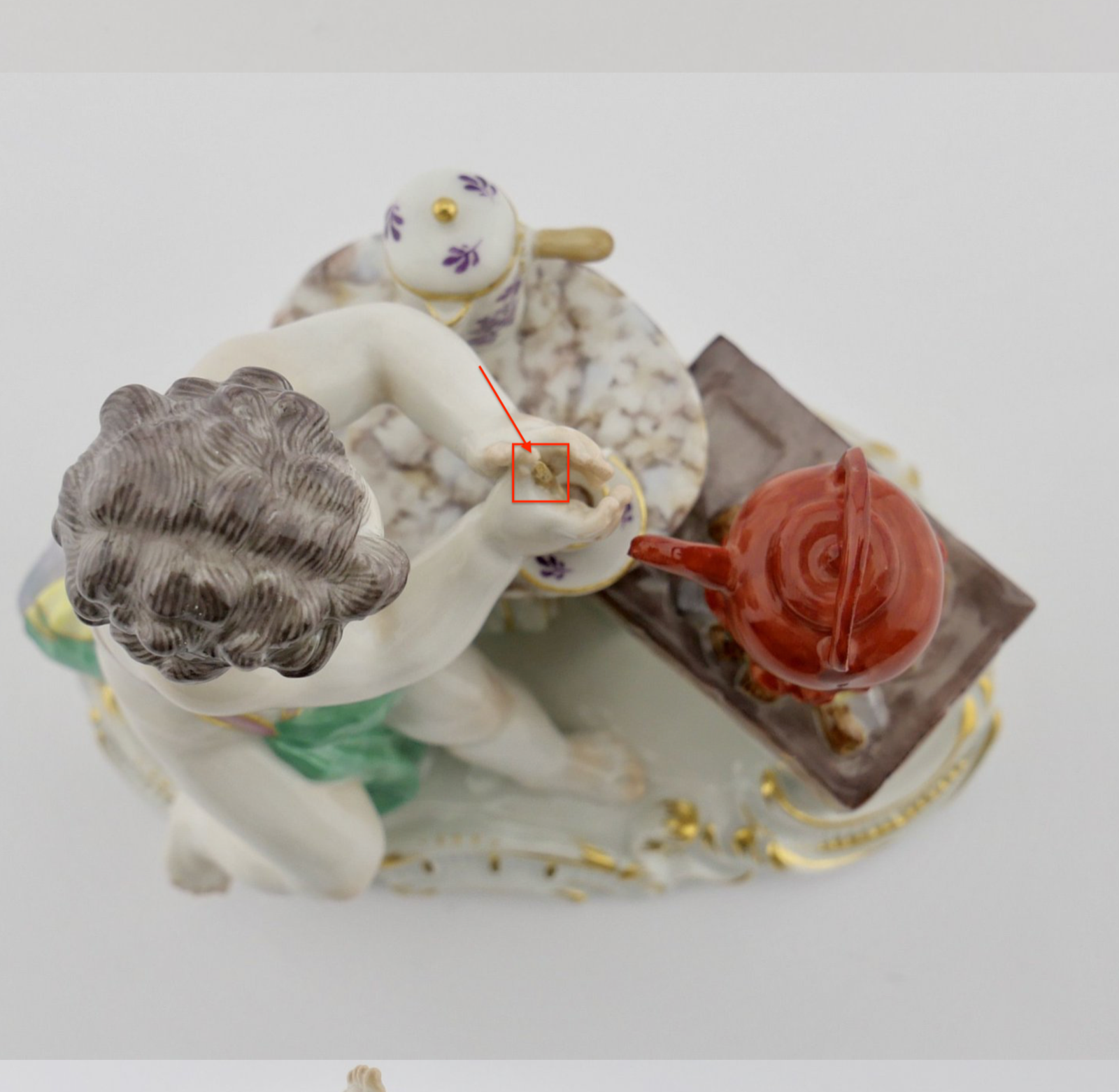 Meissen Figur Nr. 70656 " Allegorie des Feuers " J.J. Kändler - Antikhandel-Stuttgart