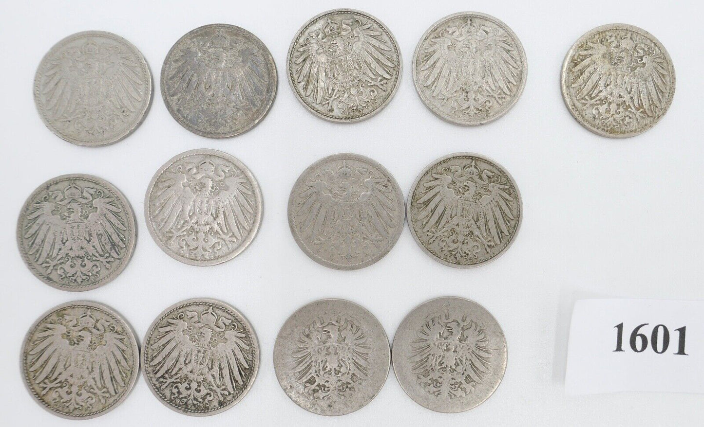 13x 10 Pfennig Kaiserreich 1891-1916 s - vz schön - vorzüglich Jäger J. 13 - Antikhandel-Stuttgart