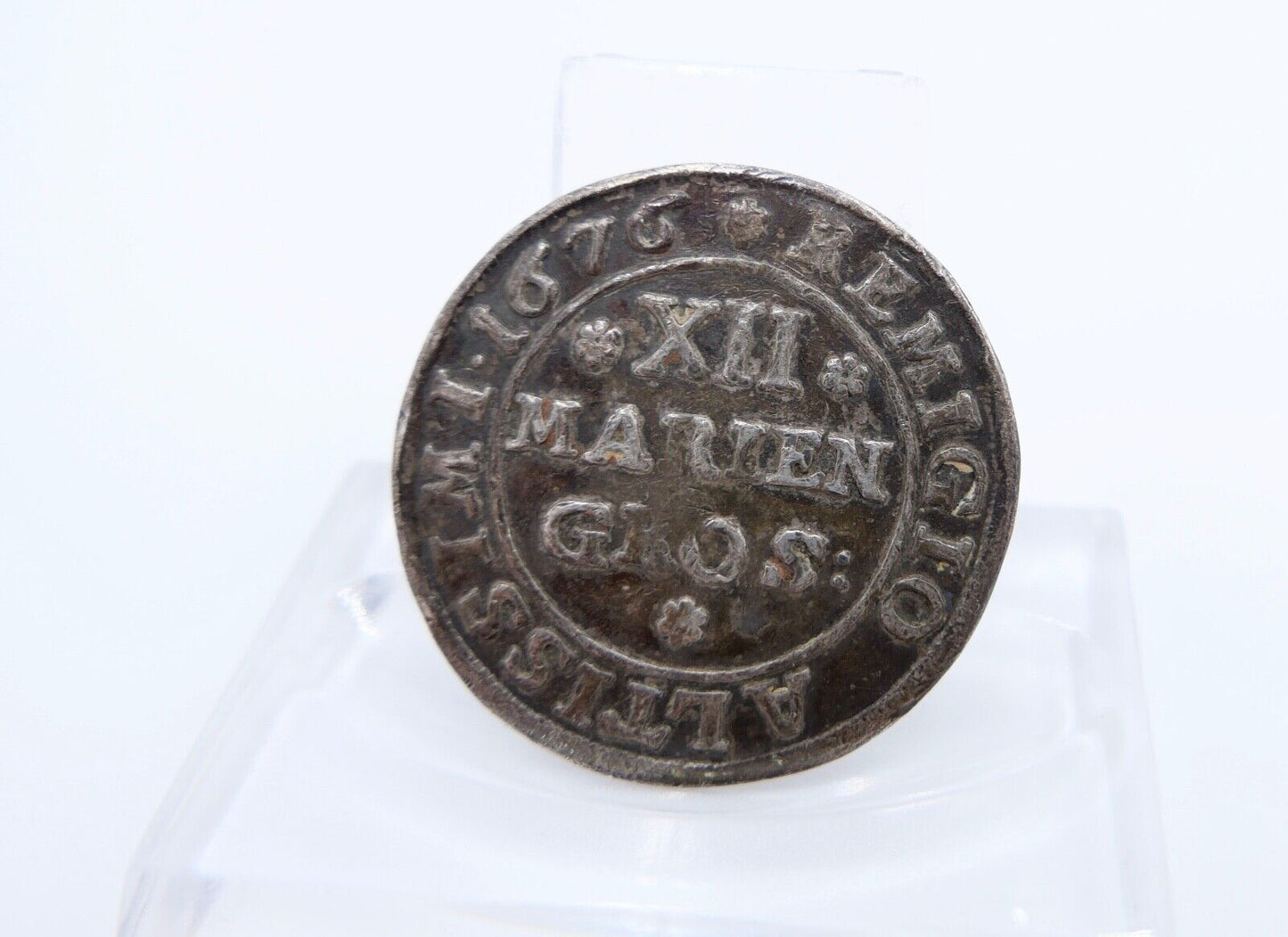 12 Mariengroschen 1676 Fürstenturm Braunschweig-Wolfenbüttel RUDOLF AUGUST - Antikhandel-Stuttgart