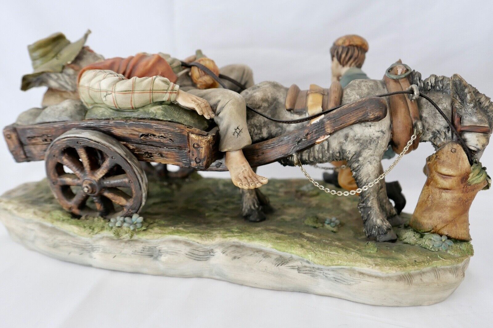 GROßE SCHWERE CAPODIMONTE Porzellan Gruppe Figur " Giacomo Scotti " 37 cm 4,1 KG - Antikhandel-Stuttgart