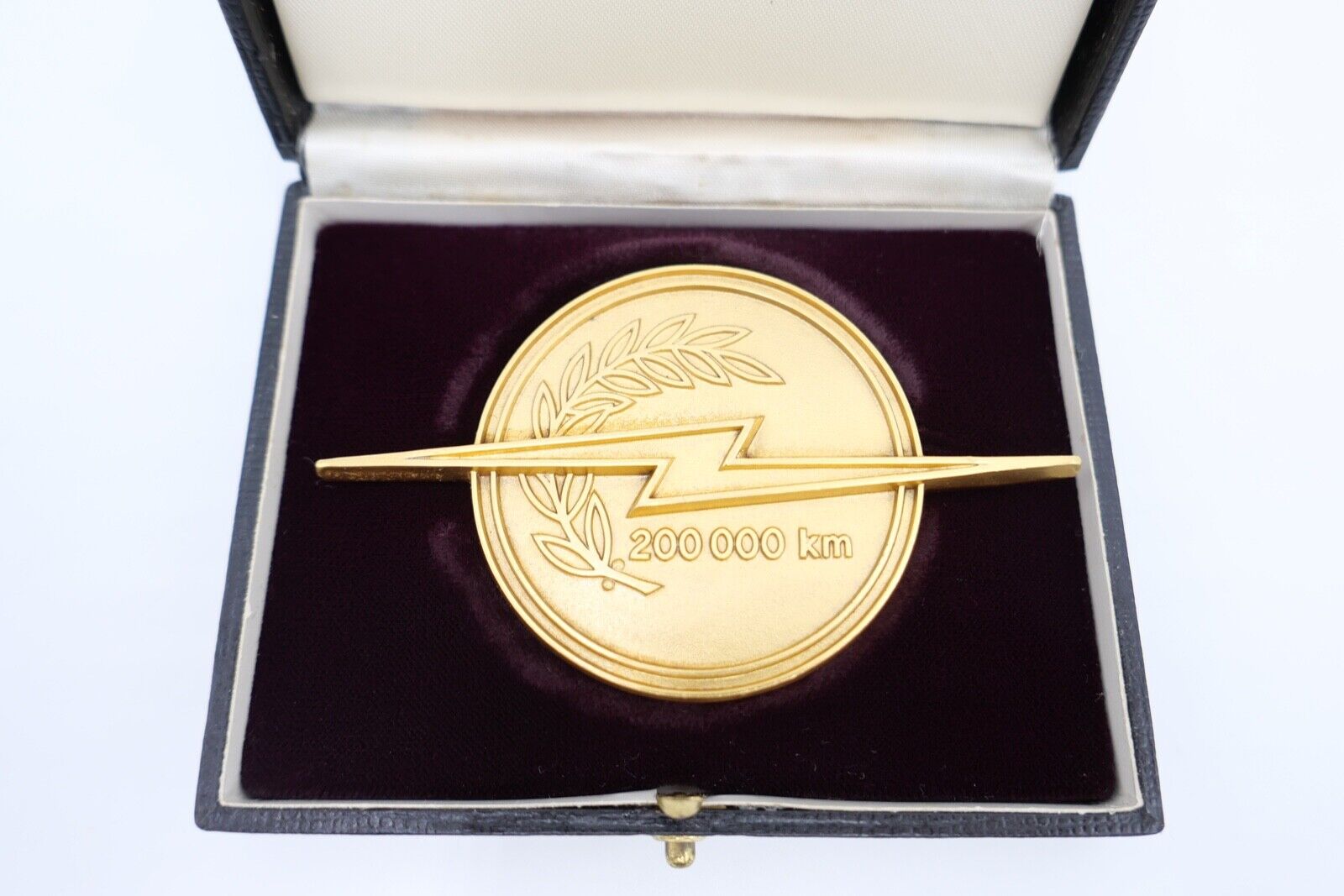 Autoplakette OPEL Plakette im Etui für 200 000 Km Fahrleistung Germany Pforzheim - Antikhandel-Stuttgart