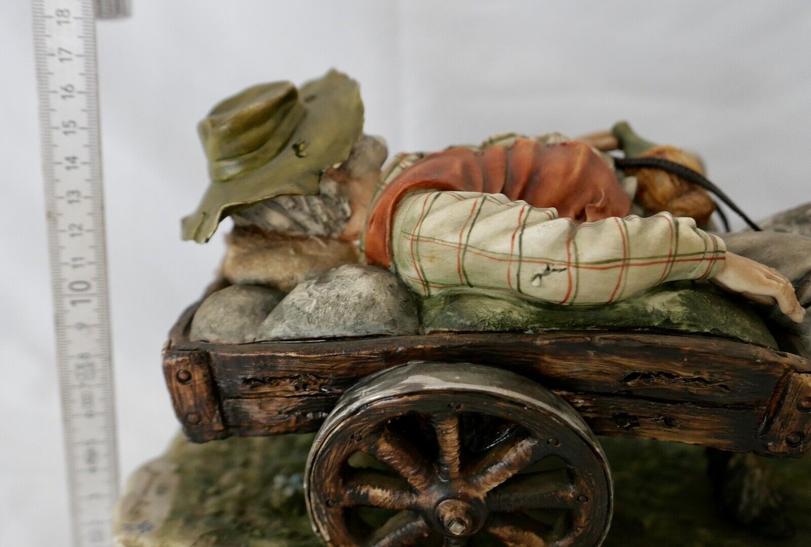 GROßE SCHWERE CAPODIMONTE Porzellan Gruppe Figur " Giacomo Scotti " 37 cm 4,1 KG - Antikhandel-Stuttgart