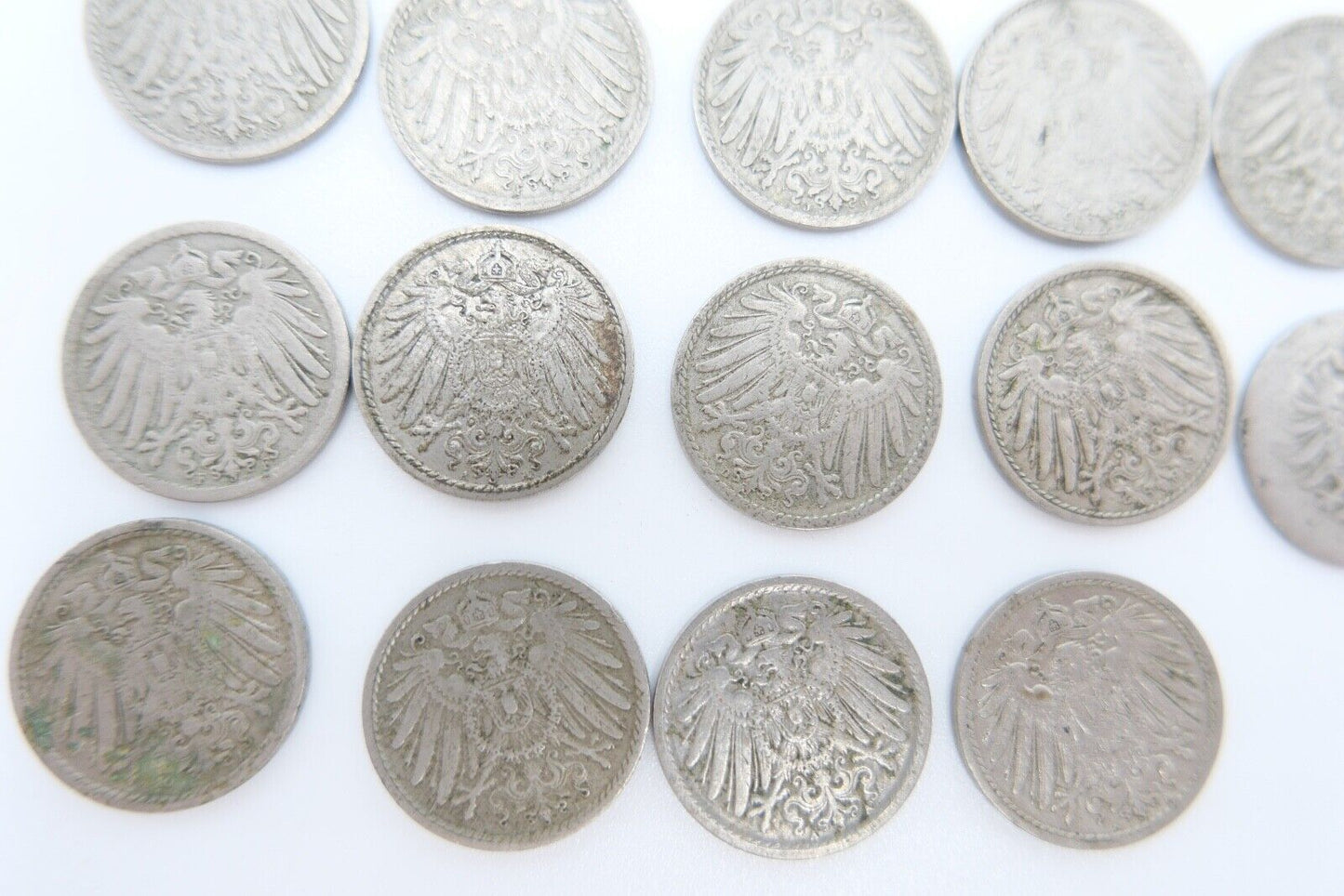 19x 5 Pfennig Kaiserreich 1894-1912 Jäger J. 12 s - vz schön - vorzüglich - Antikhandel-Stuttgart