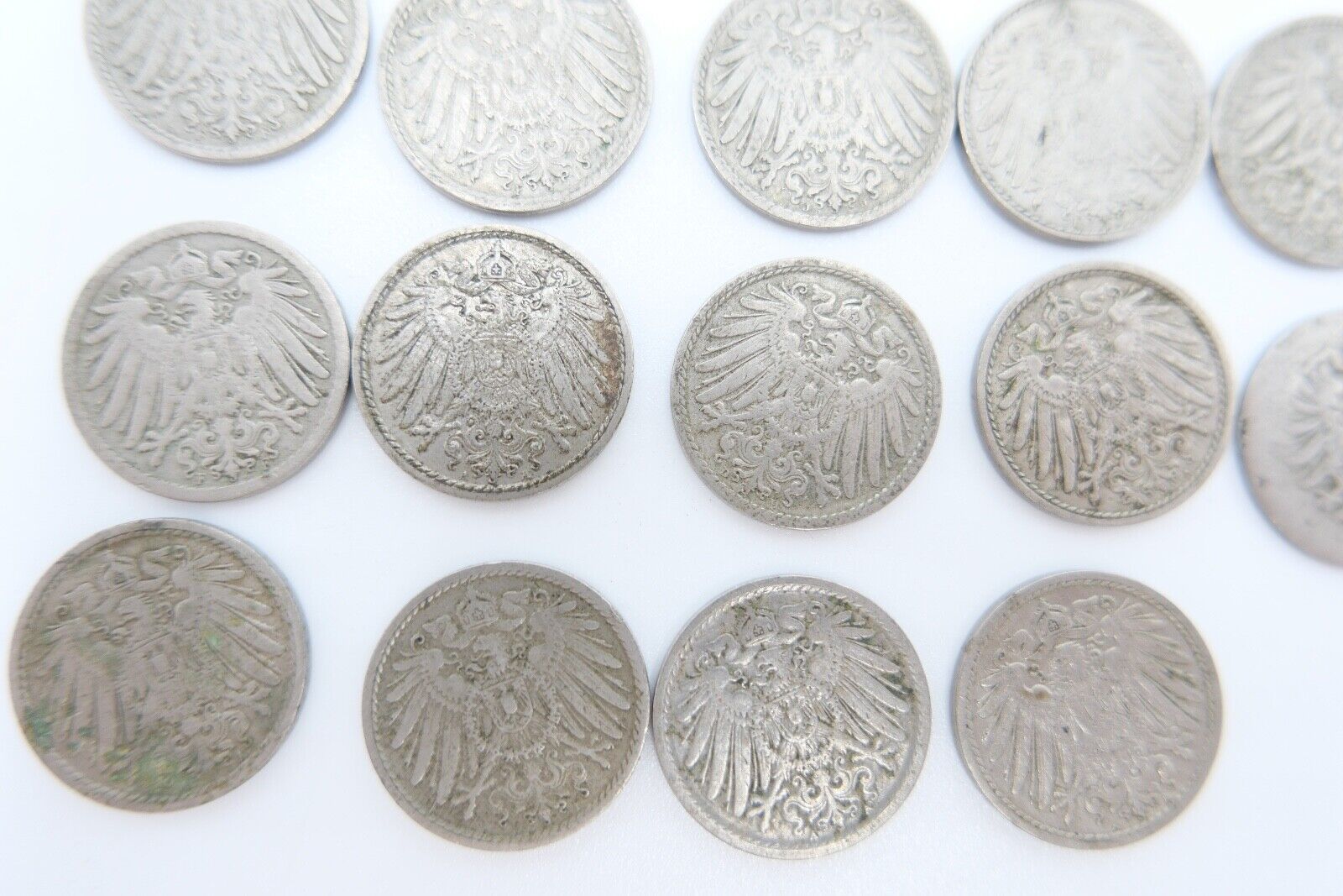 19x 5 Pfennig Kaiserreich 1894-1912 Jäger J. 12 s - vz schön - vorzüglich - Antikhandel-Stuttgart