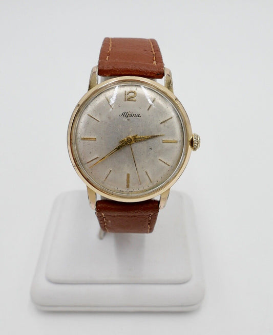 ALPINA STANDARD Cal. 598E Herren Armbanduhr vergoldet 1960er Vintage - Antikhandel-Stuttgart