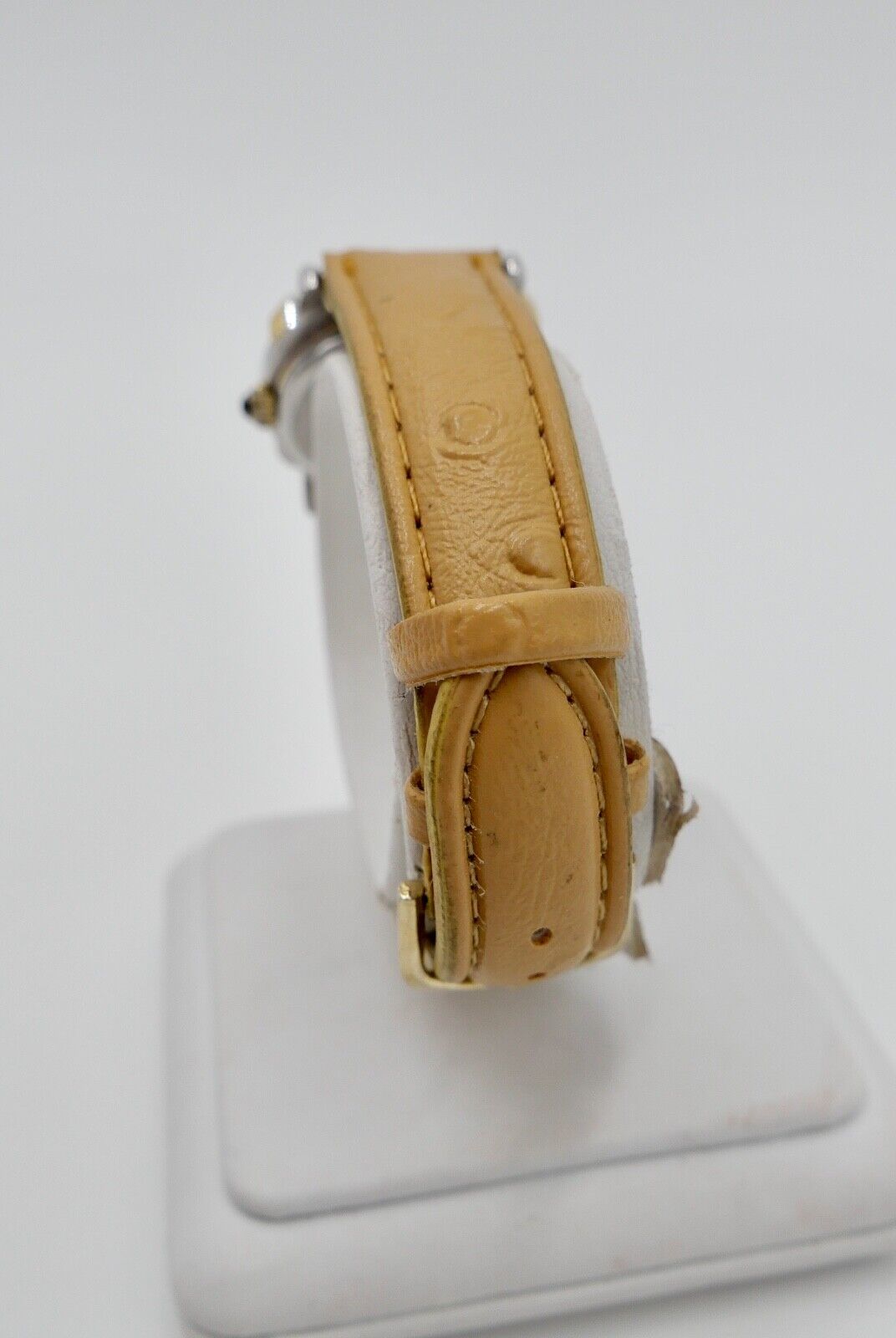 Bicolor ZentRa deZ Damenuhr mit Zirkonia im Zifferblatt NEUwertig 1980er Jahre - Antikhandel-Stuttgart