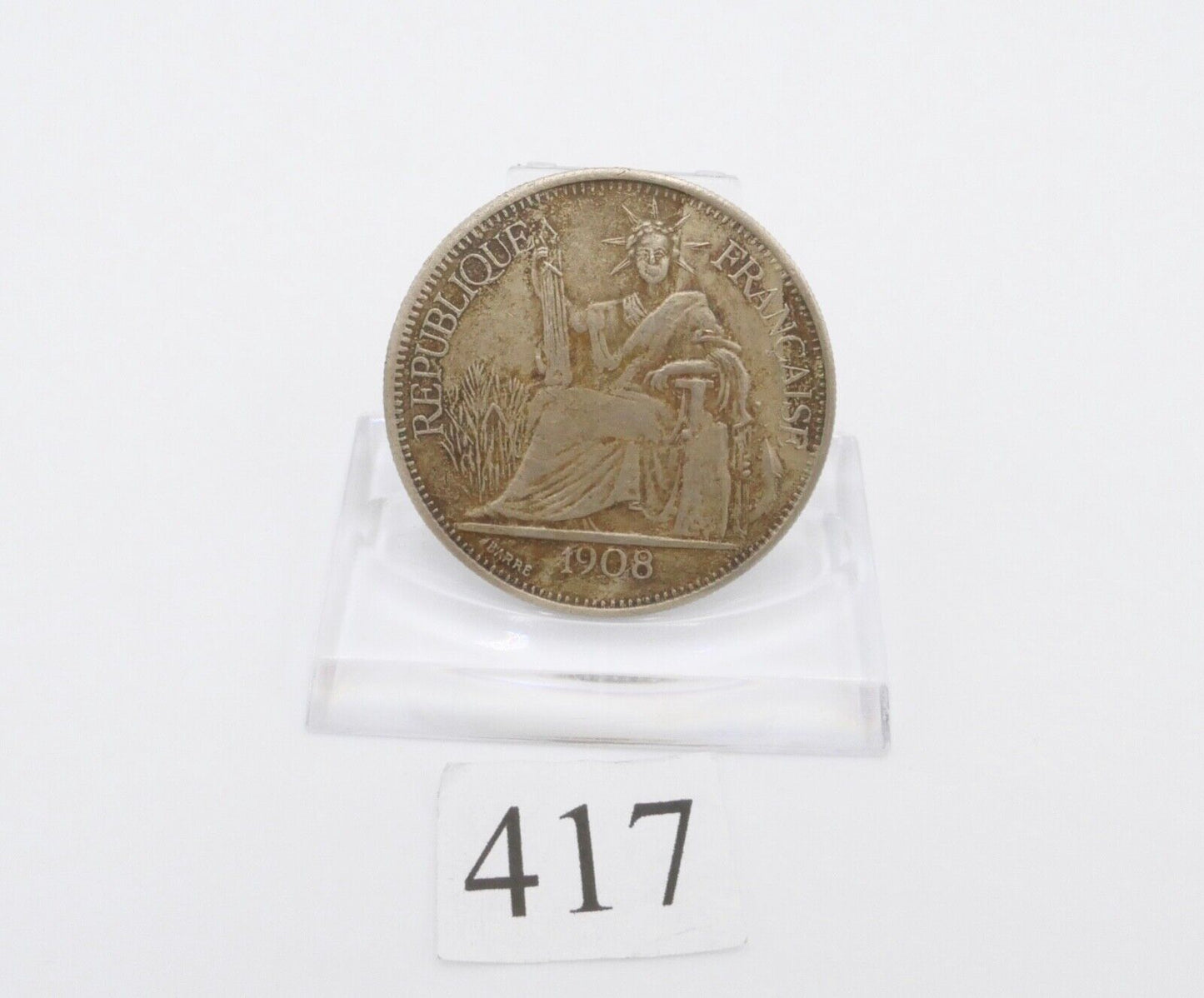 1908 Französische Medaille 0,900 Silber 27 Gr Indo Chine - Antikhandel-Stuttgart