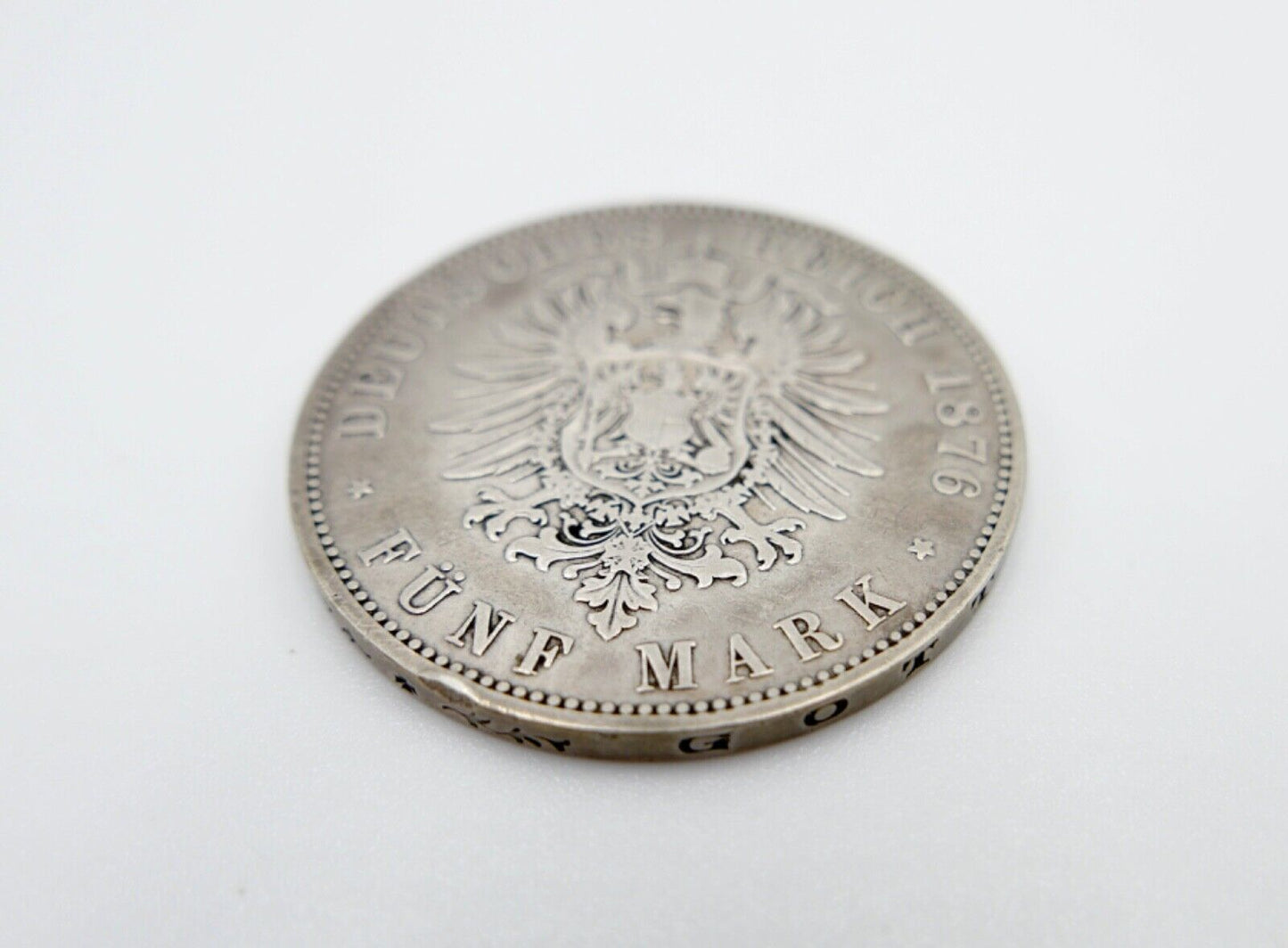 5 Mark 1876 Silbermünze Preussen 1876 A Wilhelm Jäger J.97 Preußen - Antikhandel-Stuttgart