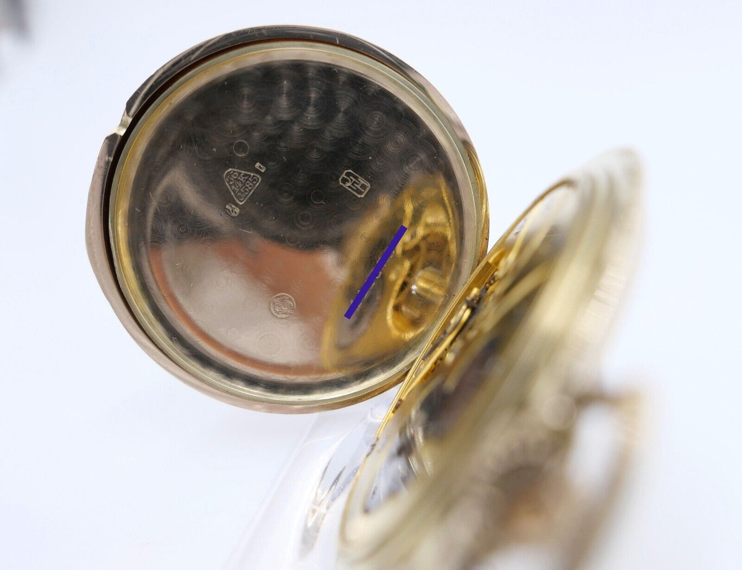 JHH J.H. Hasler & Fils 1916 - 1925 Savonette Taschenuhr 585 / 14K GOLD Ø 53 mm - Antikhandel-Stuttgart