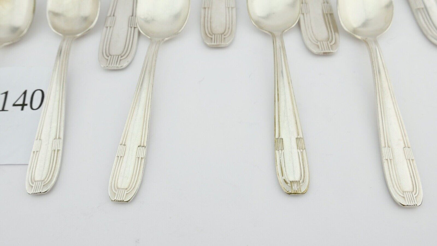 32 Tlg Art Deco 1930er Couverts DIXI 84G 18G cutlery Besteck Gabel Löffel - Antikhandel-Stuttgart