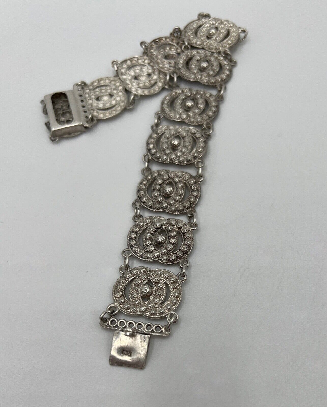 Vintage Design Glieder ARMBAND 835 Silber Gliederarmband - Antikhandel-Stuttgart