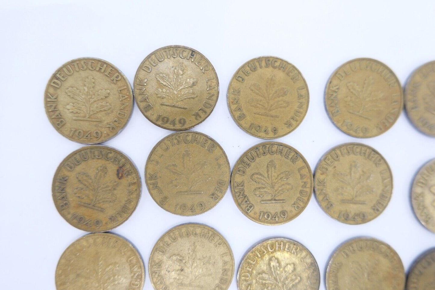 21x 10 Pfennig 1949 D F G J Jäger J. 378 ss-vz - Antikhandel-Stuttgart