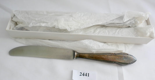 NEU 6 Teile WMF  2900 Desert Messer 90er versilbert 20,3 cm in OVP und UNBENUTZT