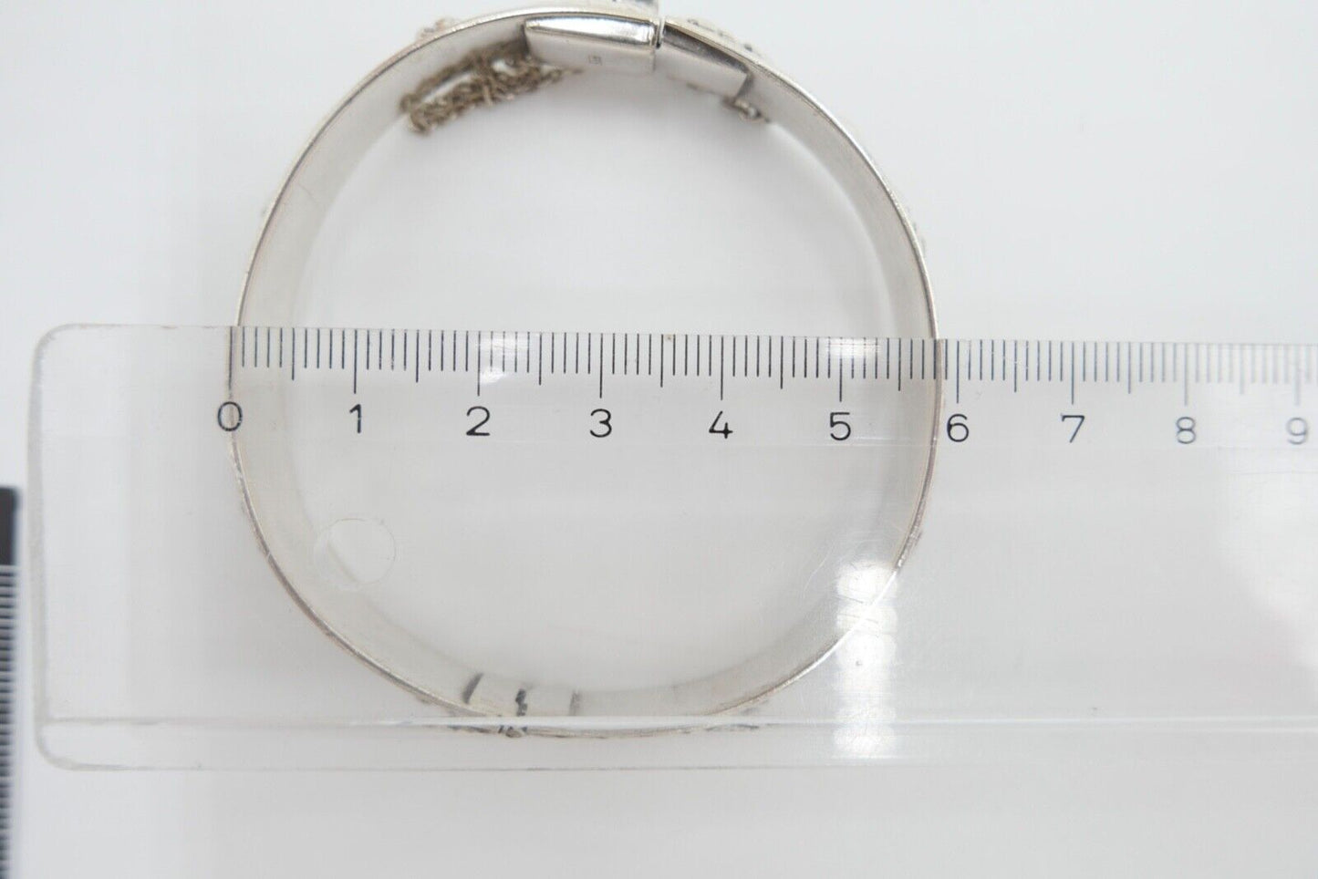 60er Jahre florales im Jugendstil Armband Silber 835 Blumendekor - Antikhandel-Stuttgart