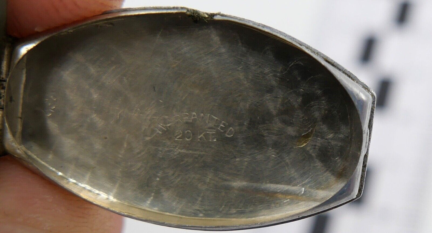 Antike Jugendstil 1920er Jahre Gold Damenuhr ( DEFEKT ) PARFIS WATCH SWISS 20 Kt - Antikhandel-Stuttgart