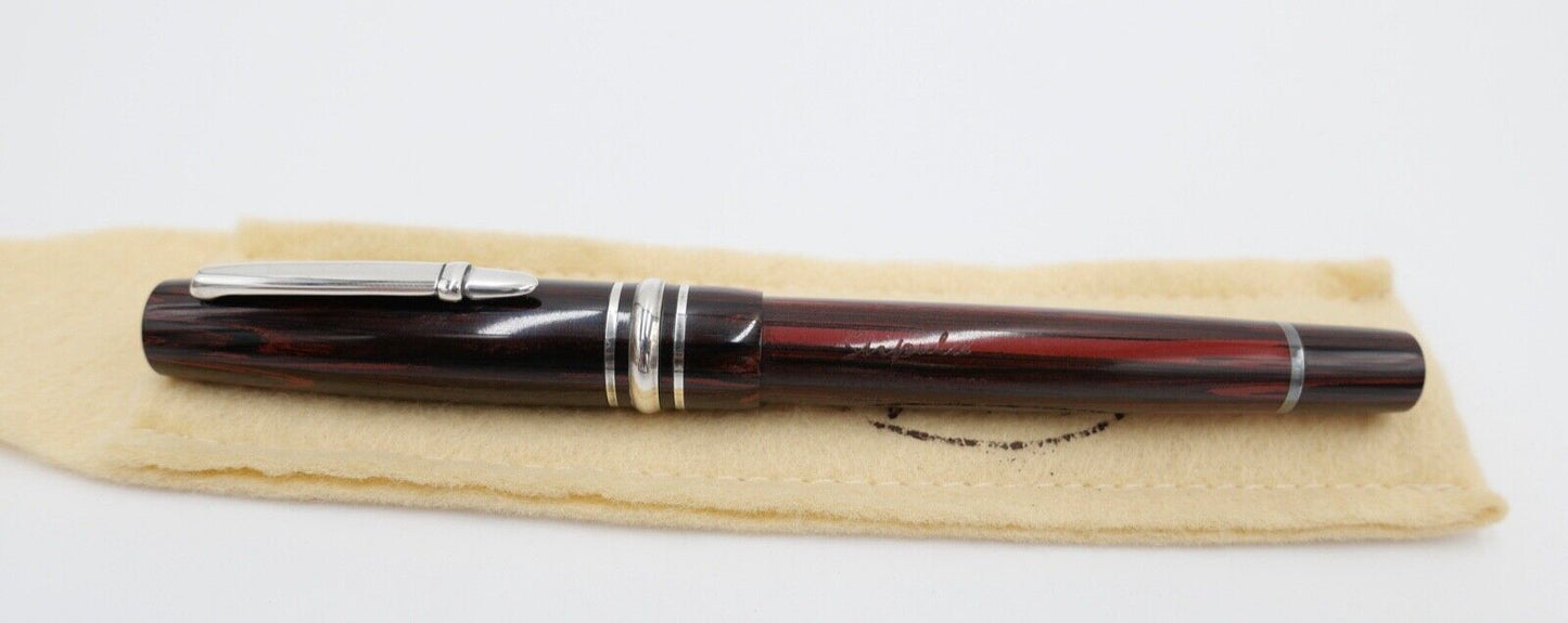 NEUwertig OVP 1997 Vintage 5002 STIPULA RB Novecento Oval Ebonite R/B Woodgrain - Antikhandel-Stuttgart