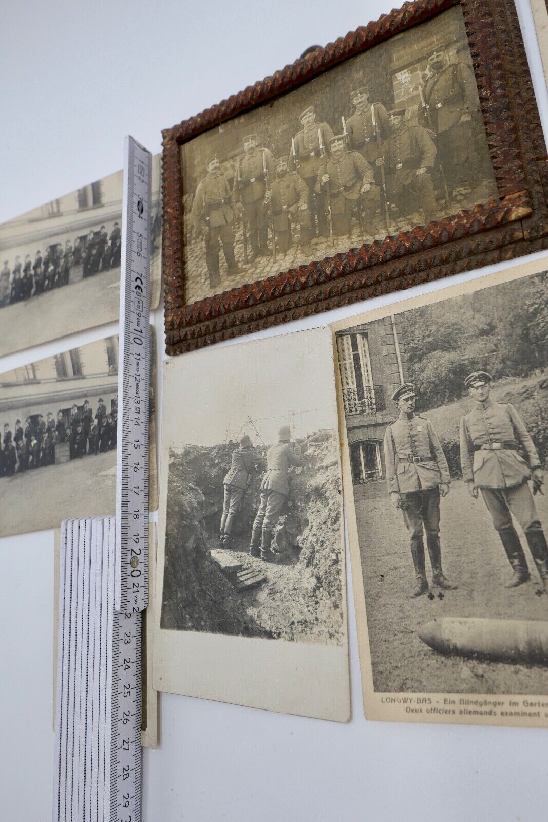 Posten Postkarte WW WK 1 / 2 Fotos Militär Soldaten - Antikhandel-Stuttgart