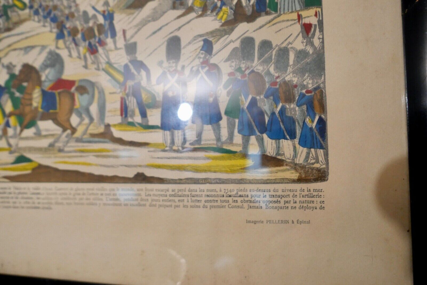 Bild Arme Frankreich France PASSAGE DU MONT SAINT - BERNARD Soldaten 68x54 cm - Antikhandel-Stuttgart