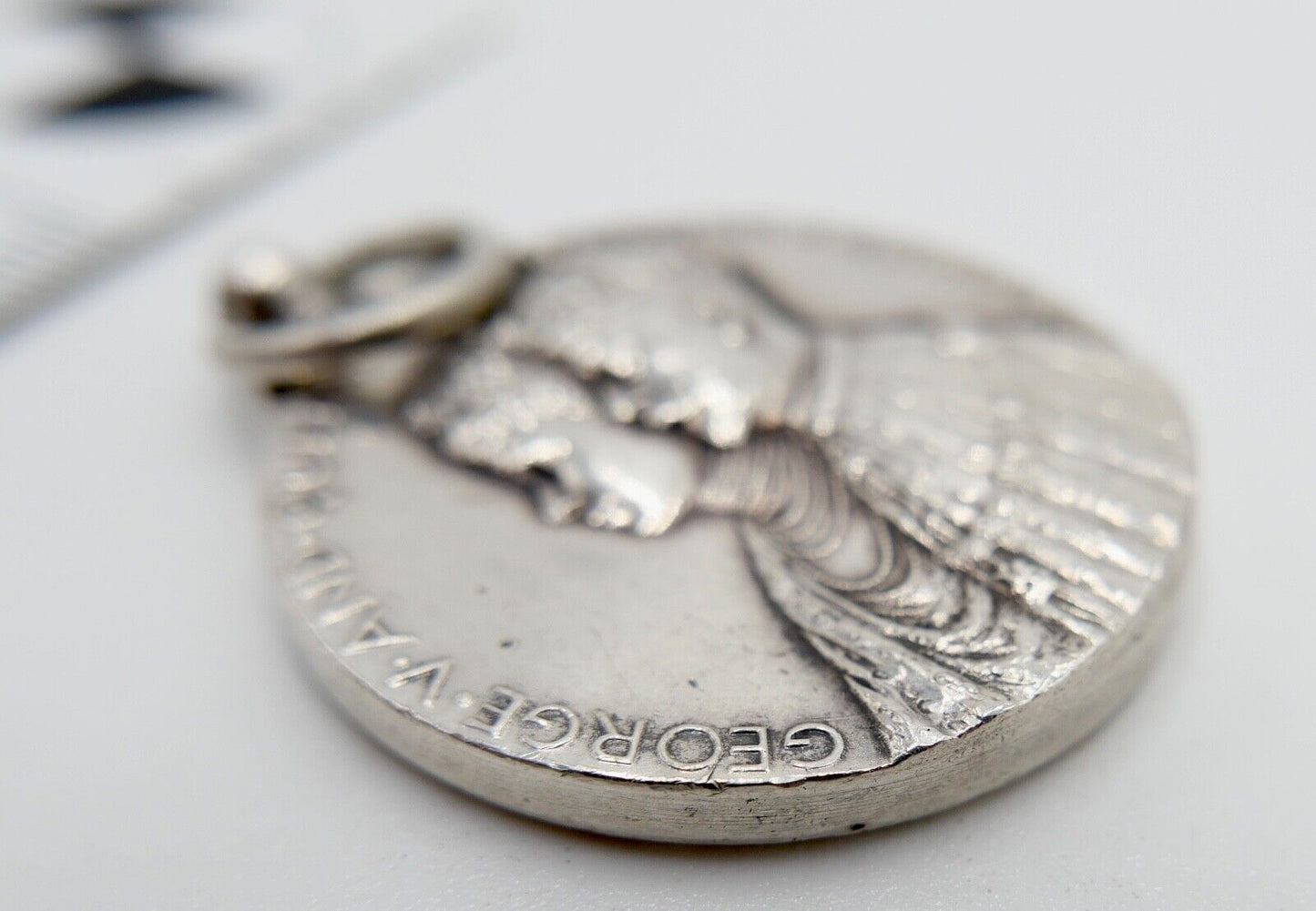 Medaille 1910 1935 JUBILEE MEDAL Silber Jubiläum KING GEORGE & QUEEN MARY - Antikhandel-Stuttgart